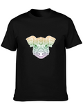 Pig Mandala Graphic Tee - Black Unisex T-Shirt