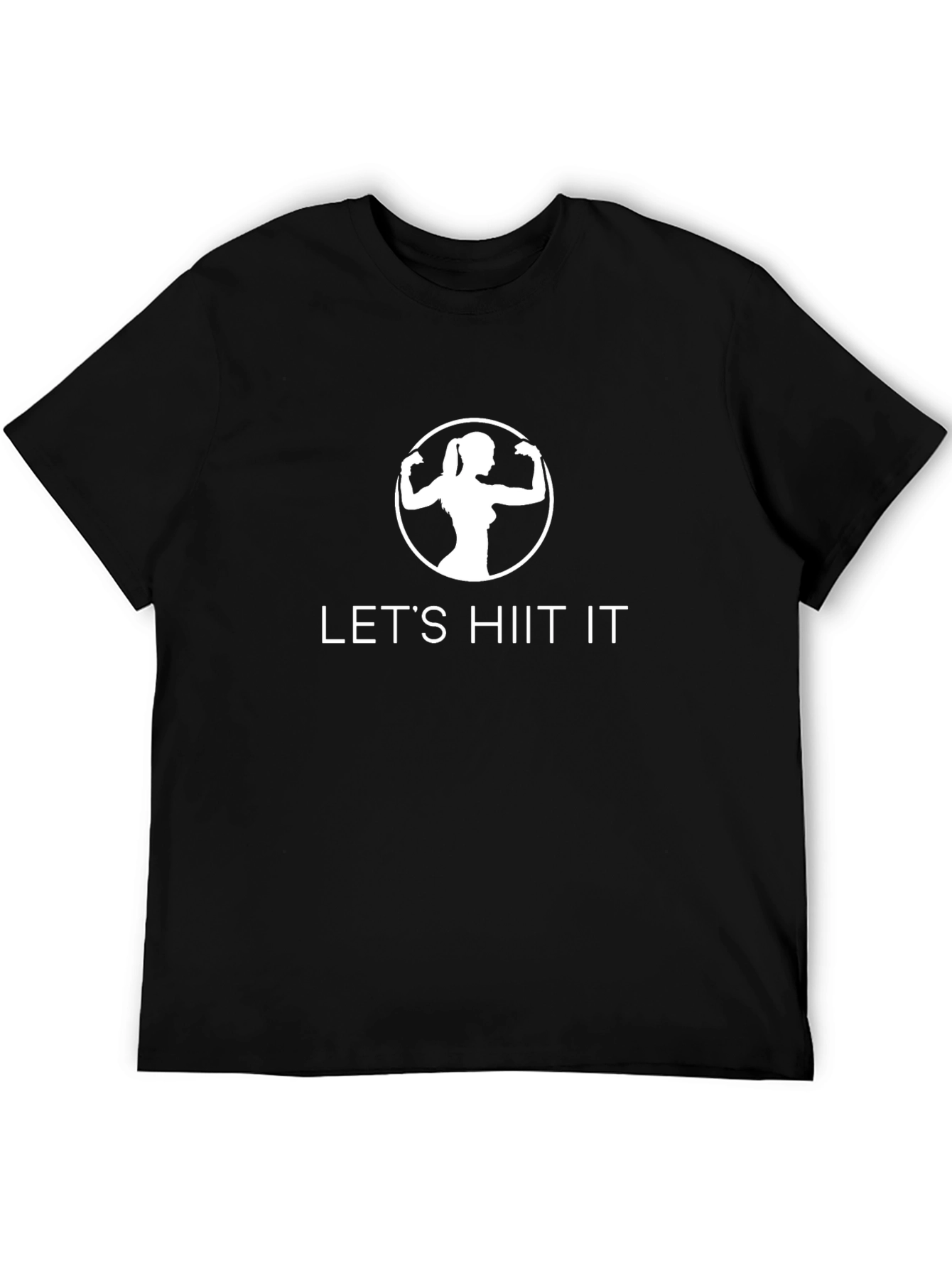 Lets HIIT It! Black Fitness T-Shirt