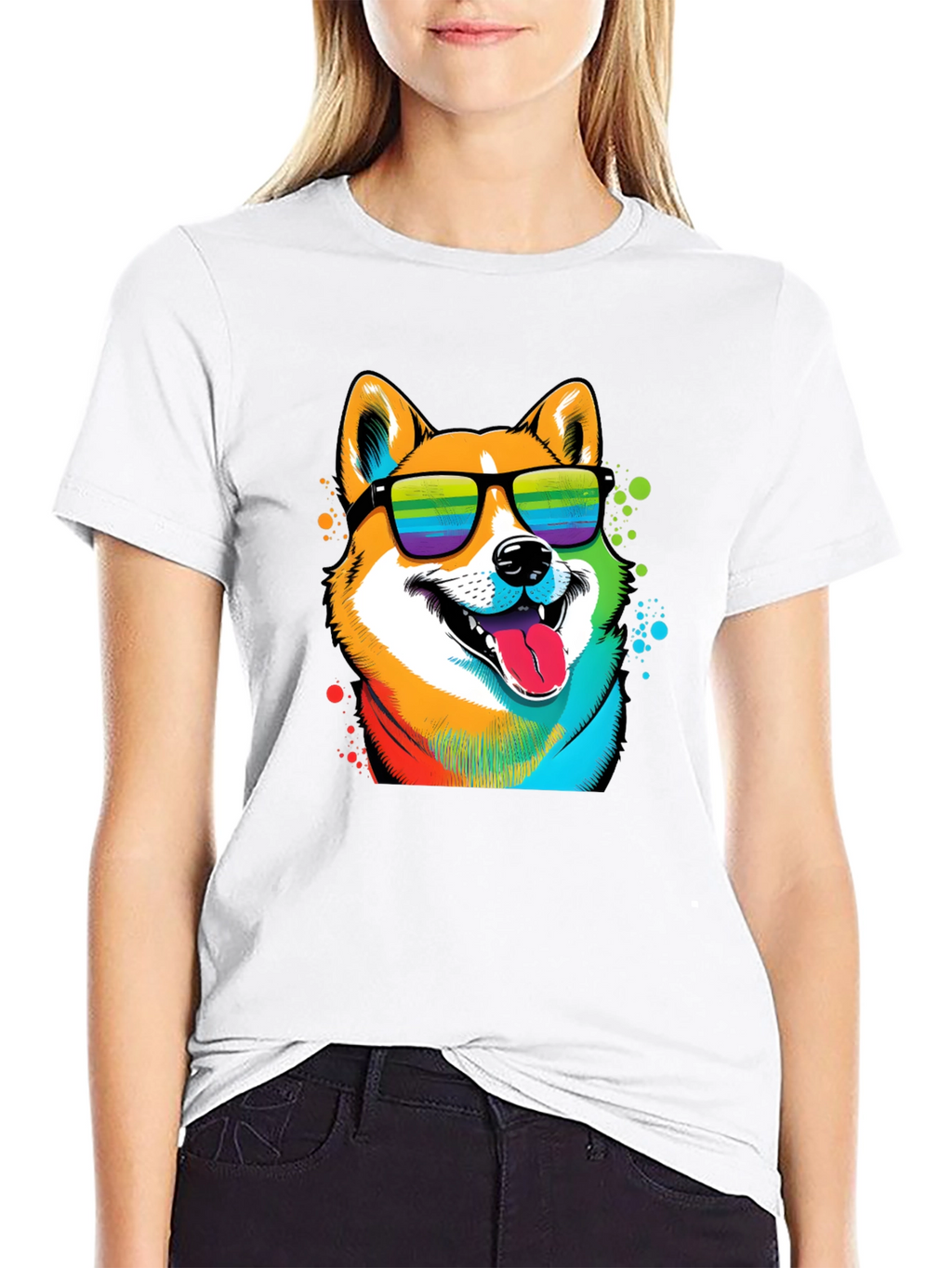 Cool Shiba Inu Dog Graphic T-Shirt
