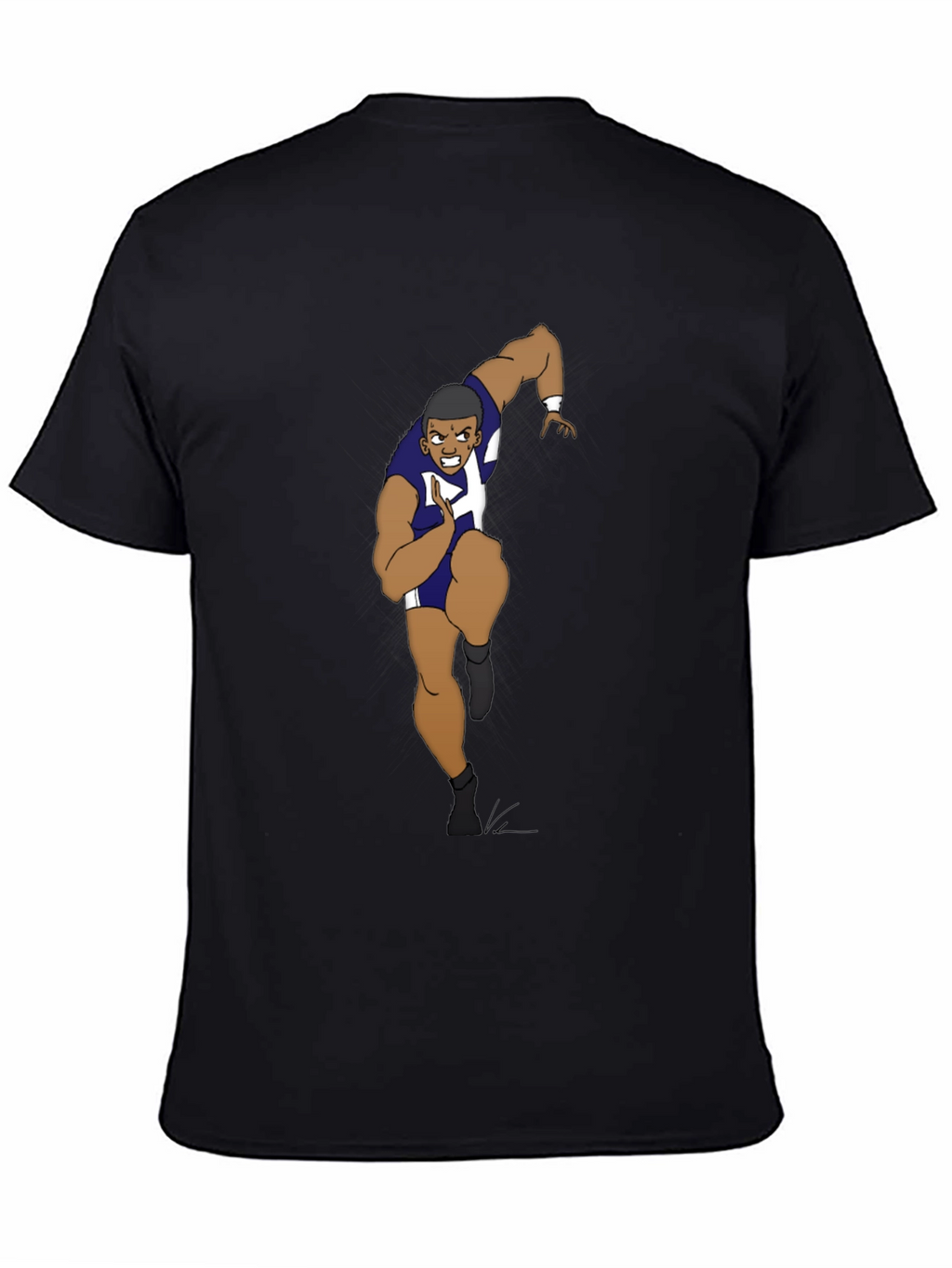 Cartoon Runner Graphic T-Shirt
