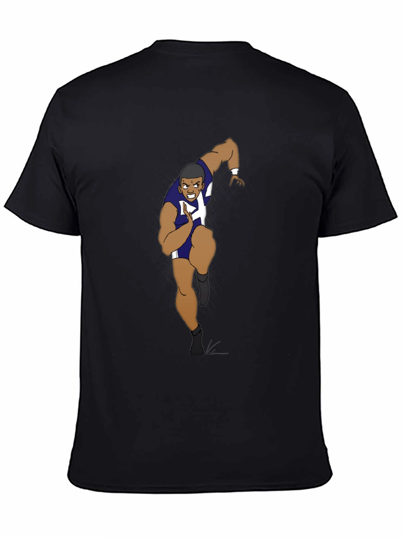 Cartoon Runner Graphic T-Shirt