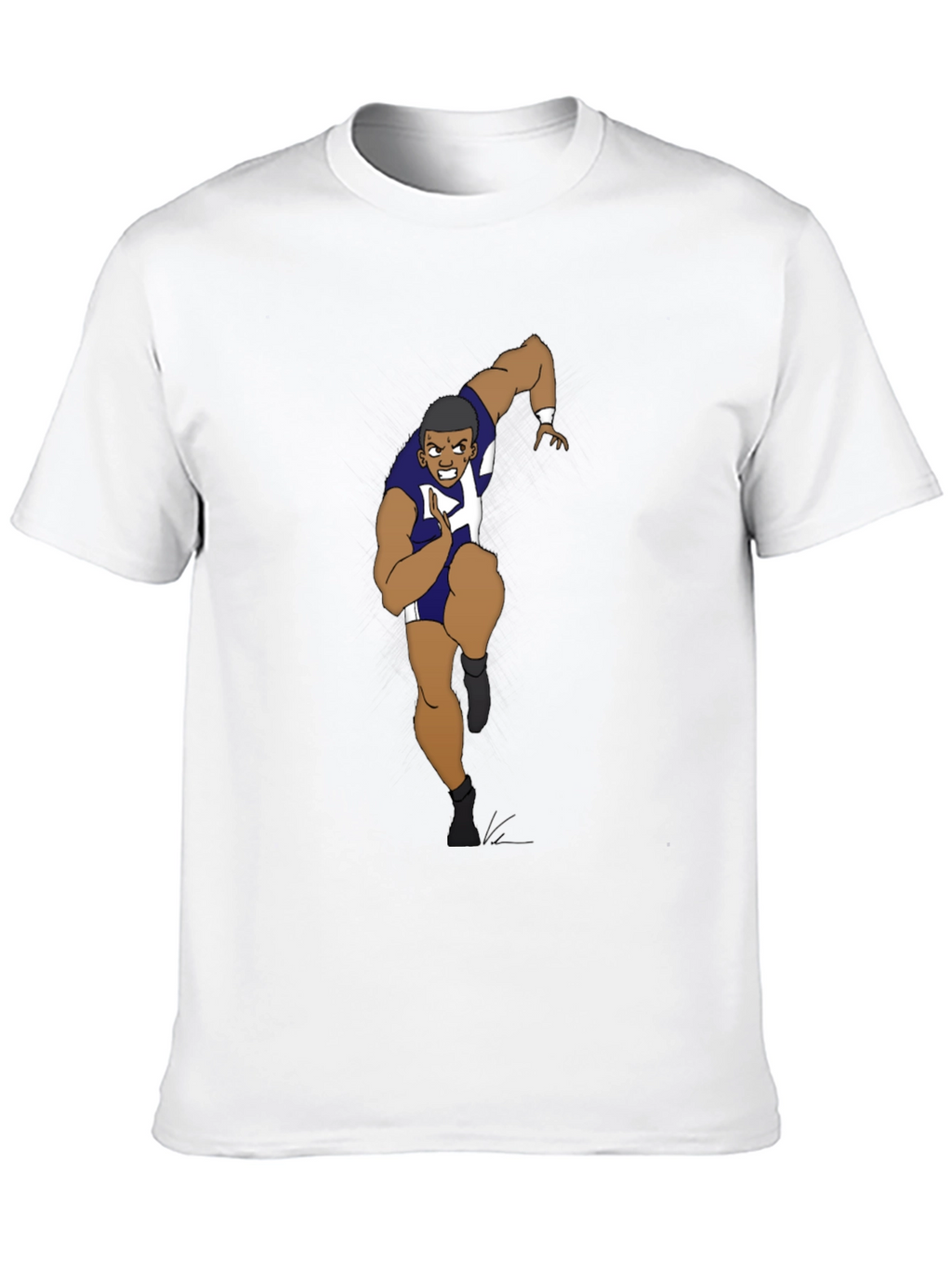 Cartoon Runner Graphic T-Shirt