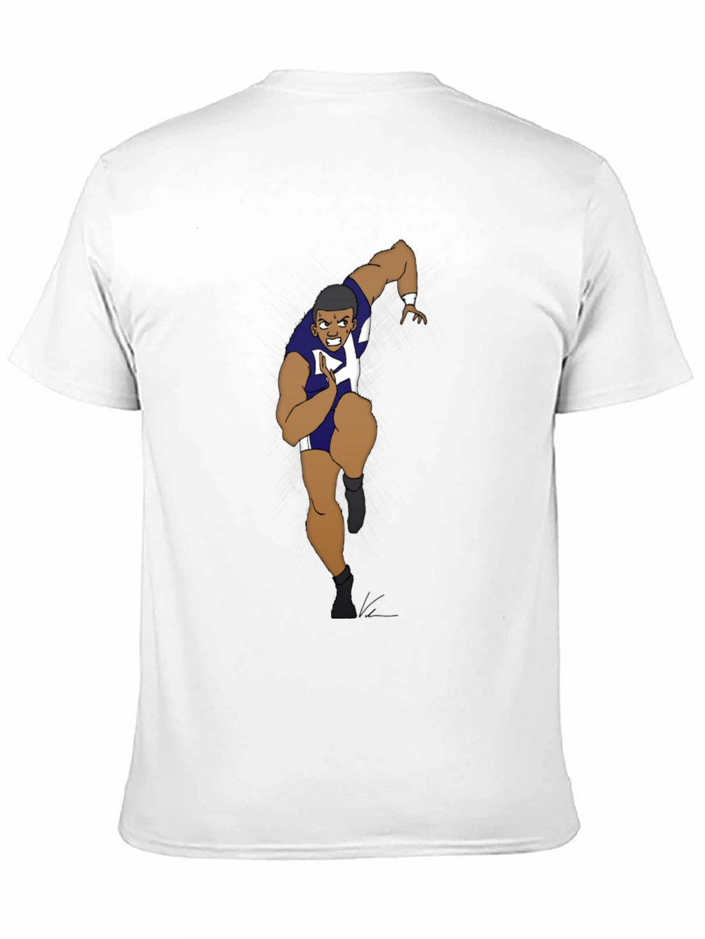 Cartoon Runner Graphic T-Shirt