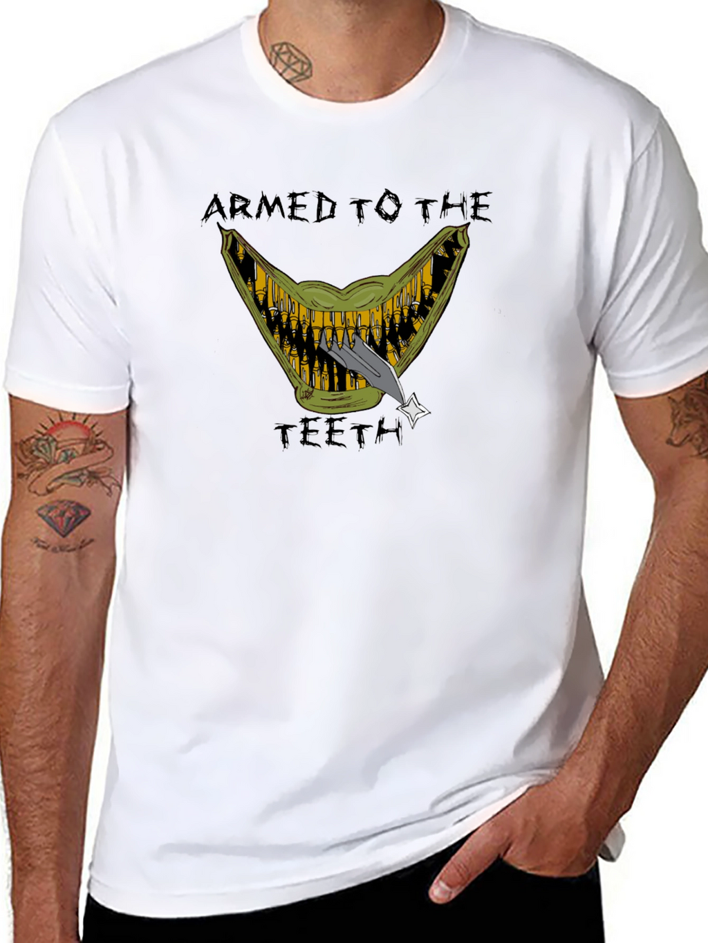 Armed to the Teeth Graphic T-Shirt