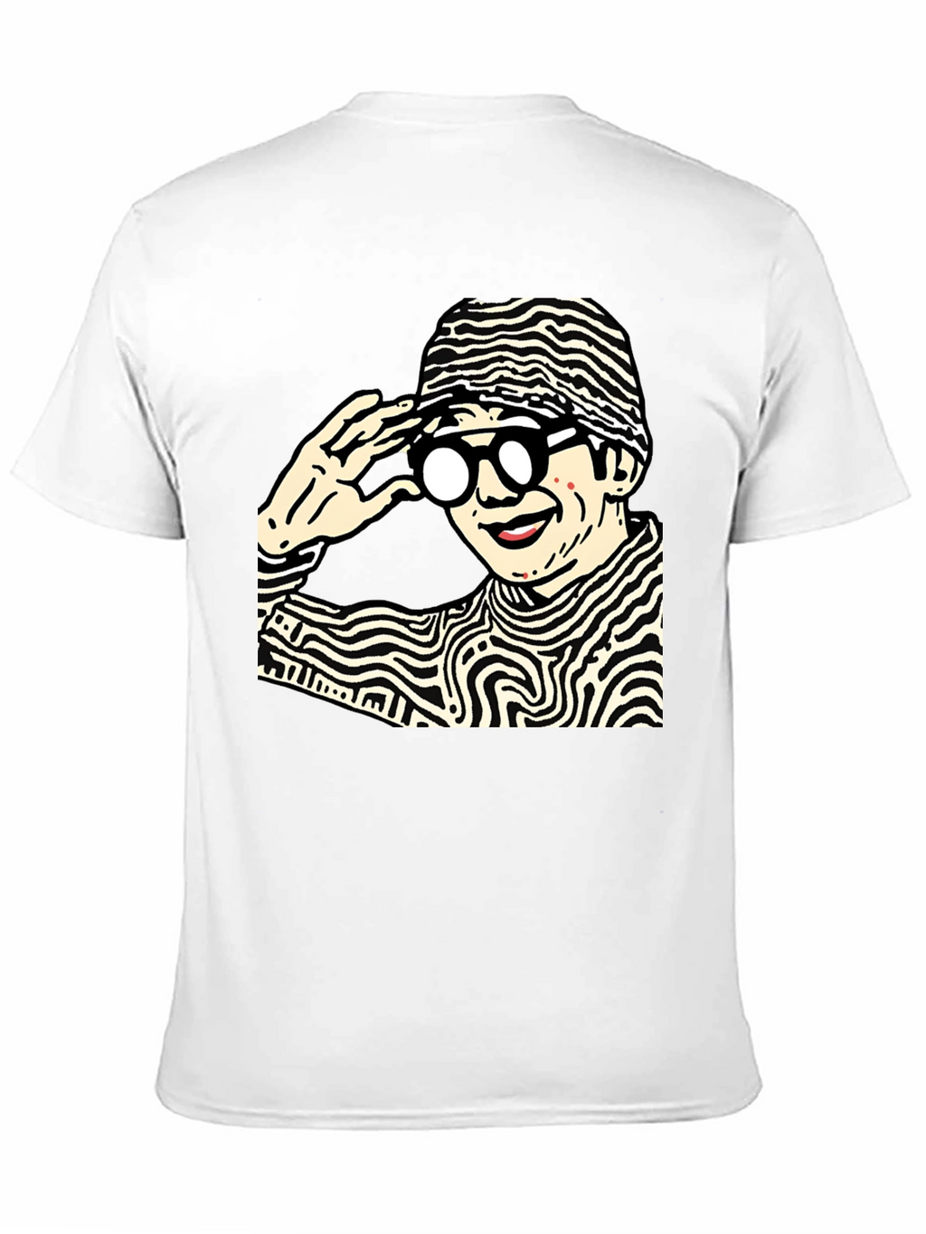 Funky Graphic Print Black Cotton T-Shirt