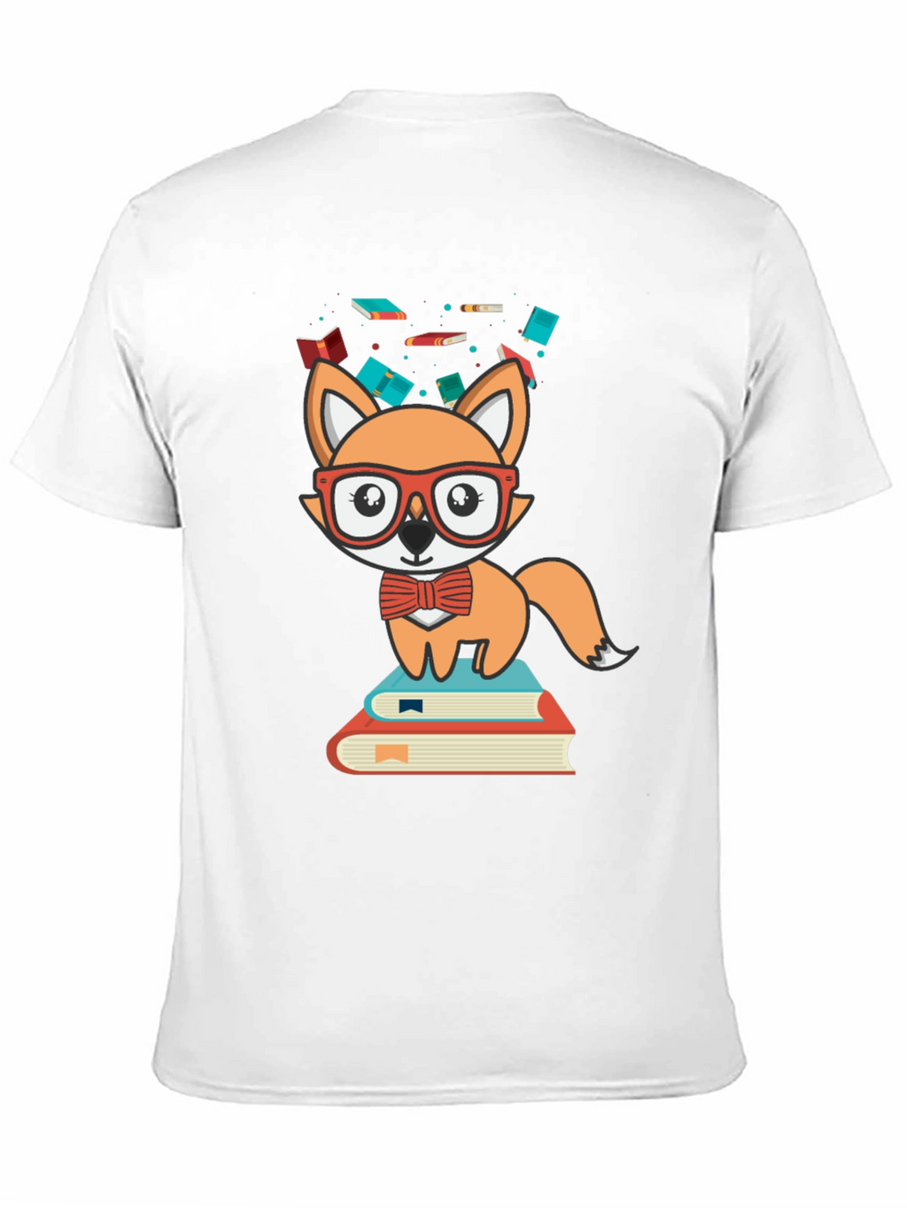 Fox Reader Graphic Tee - Cute Bookworm Shirt