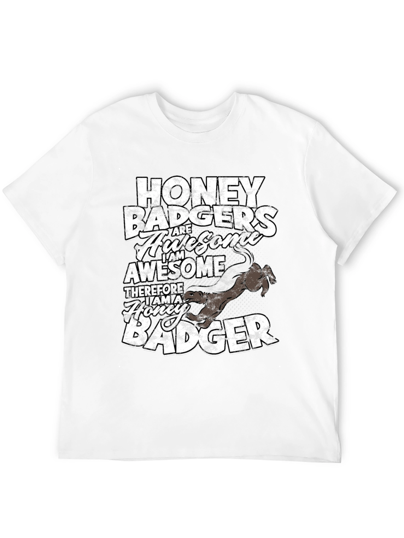 Honey Badger Awesome Graphic Tee