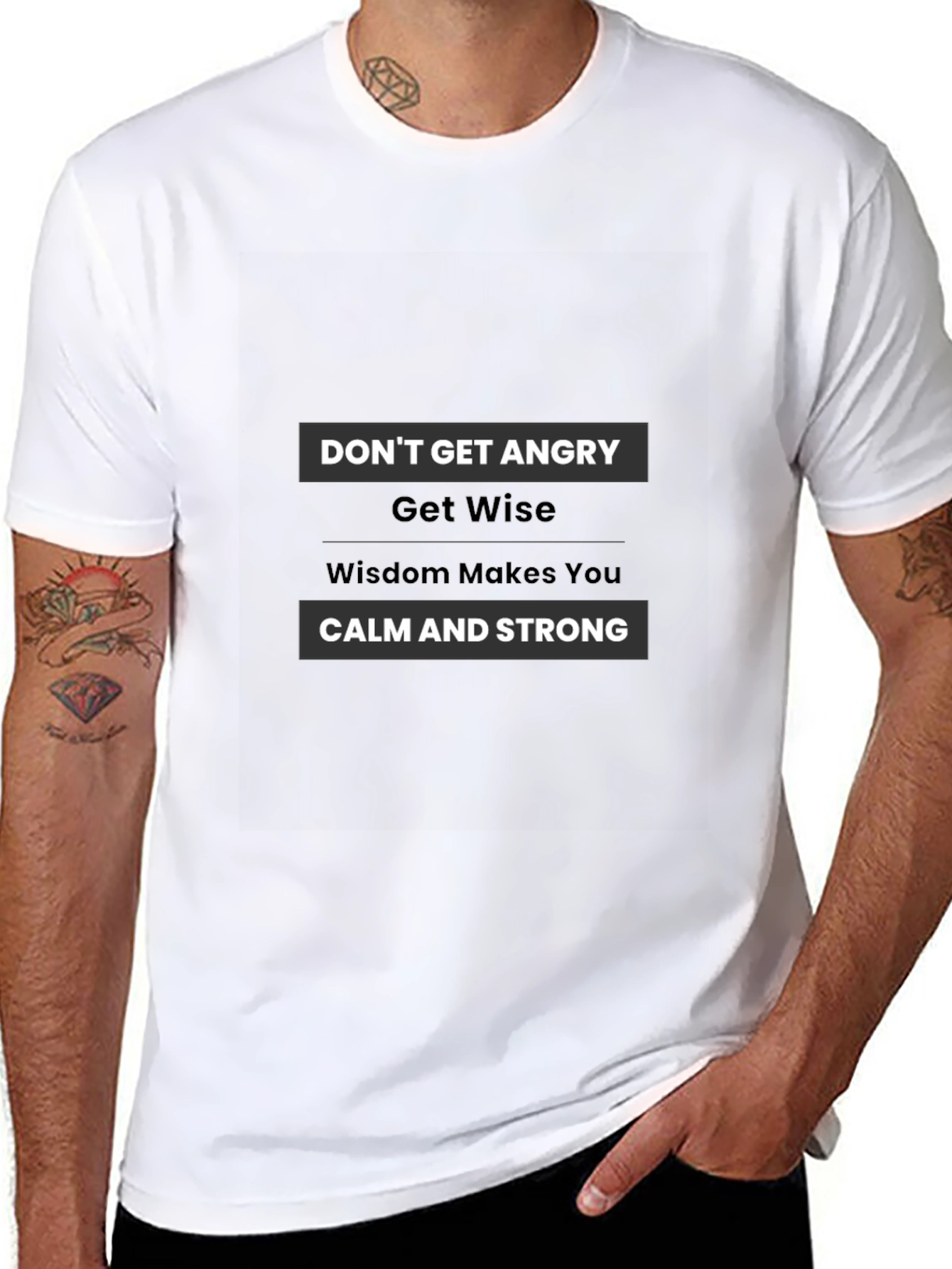 Wise Words Tee - Dont Get Angry