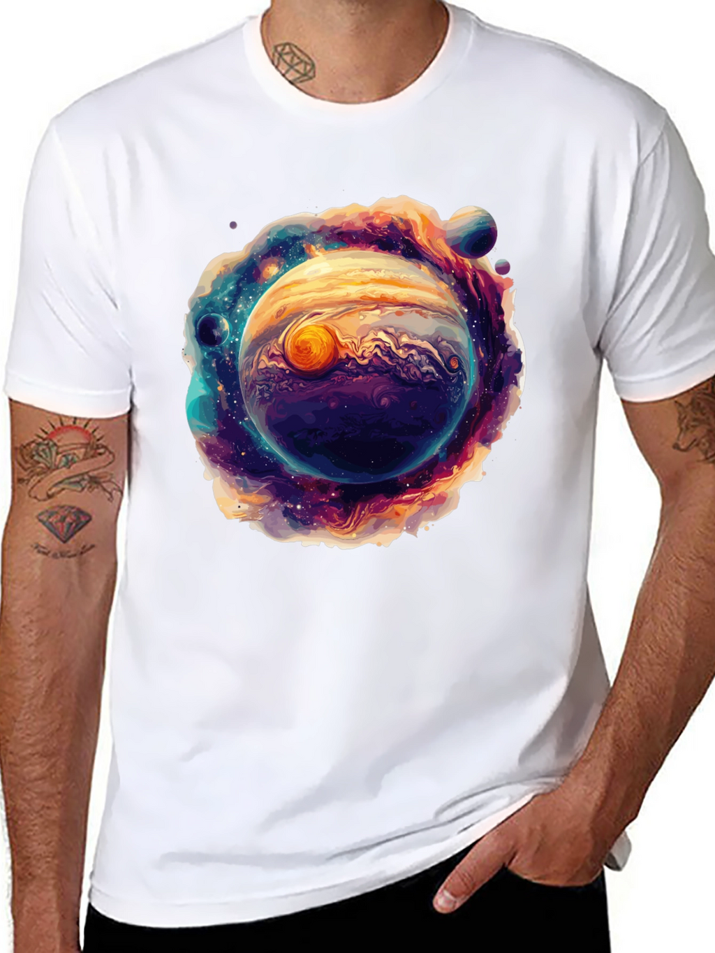 Jupiter Galaxy Graphic T-Shirt
