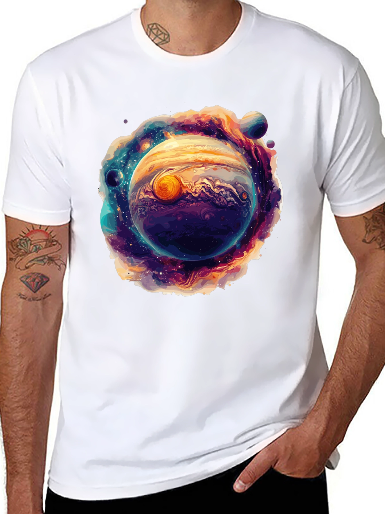 Jupiter Galaxy Graphic T-Shirt