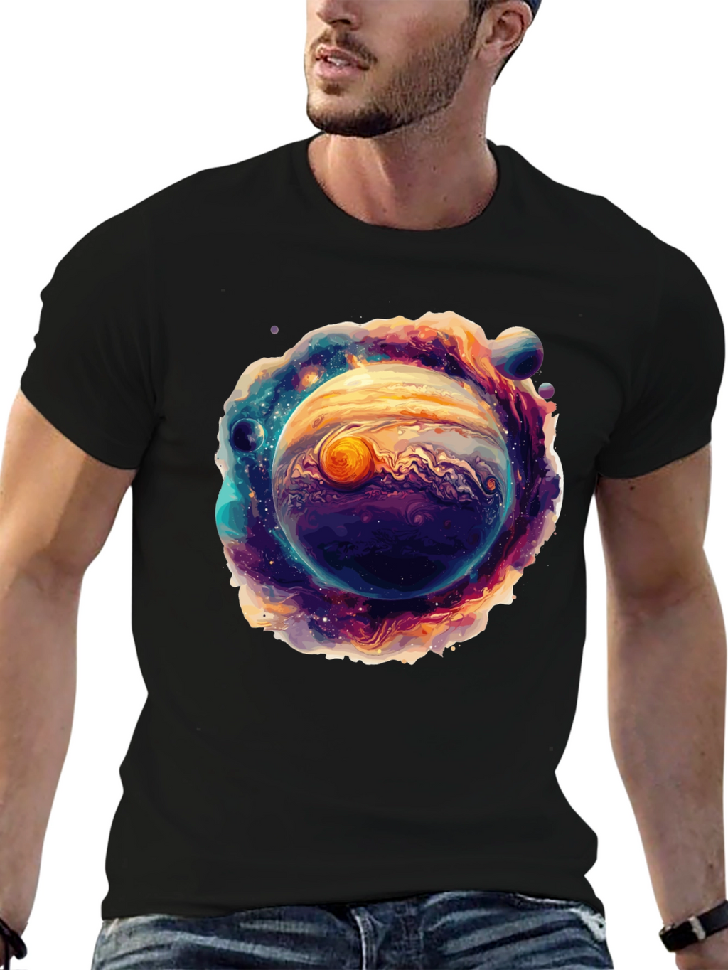 Jupiter Galaxy Graphic T-Shirt
