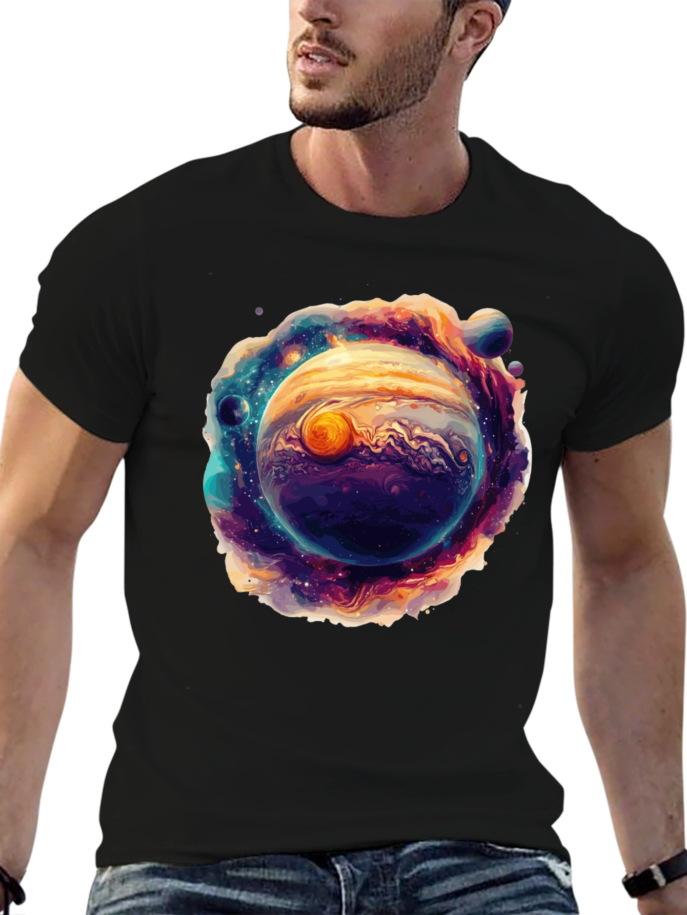 Jupiter Galaxy Graphic T-Shirt