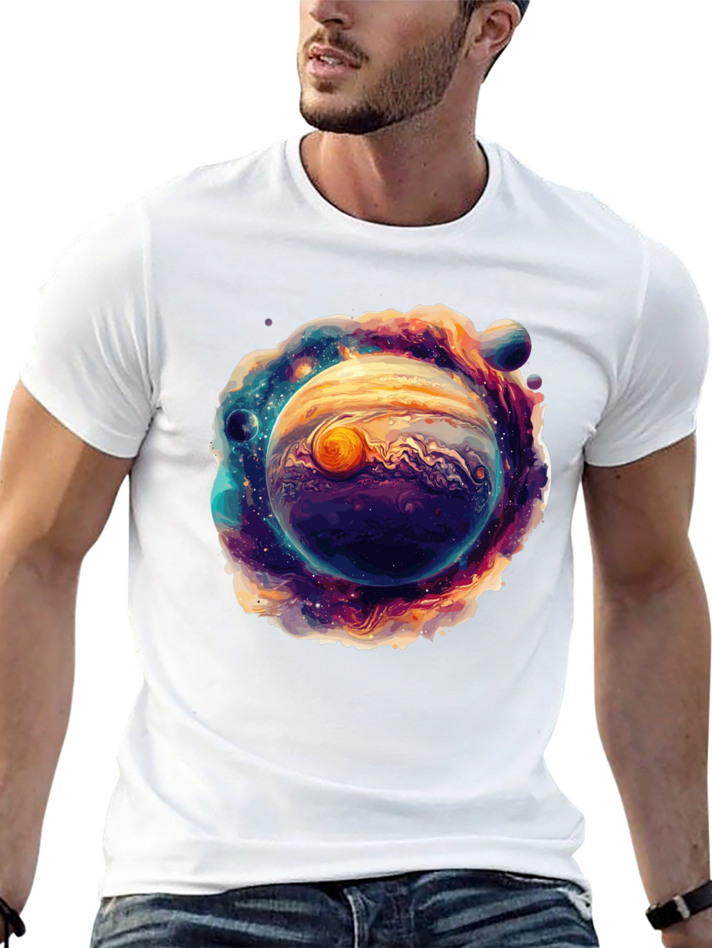 Jupiter Galaxy Graphic T-Shirt