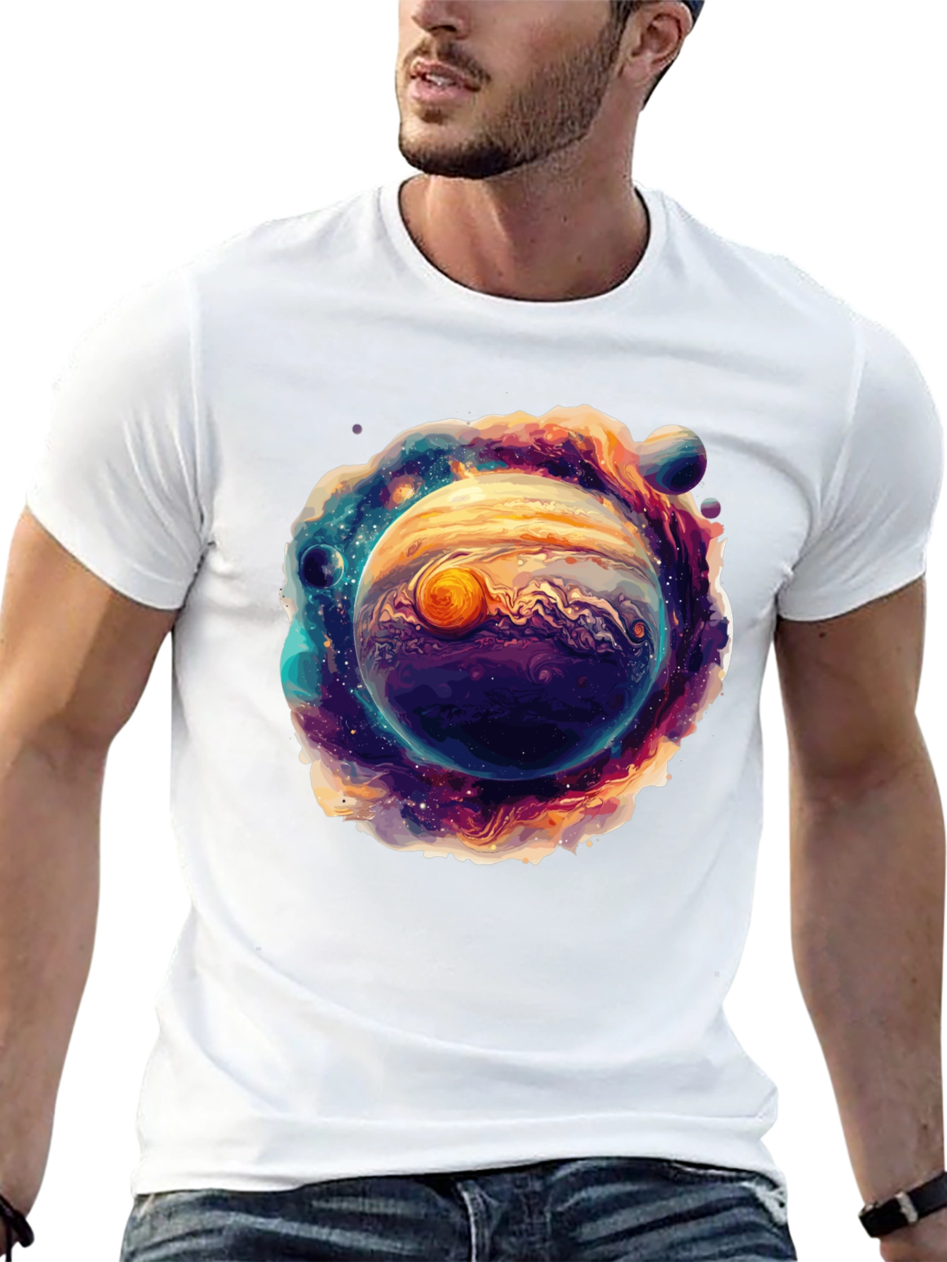 Jupiter Galaxy Graphic T-Shirt