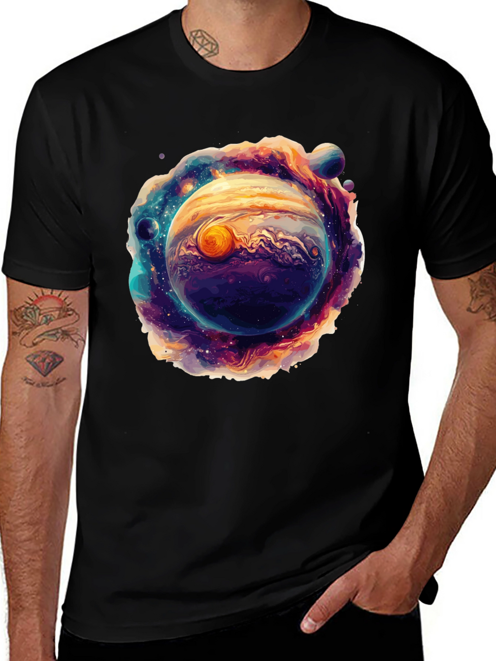 Jupiter Galaxy Graphic T-Shirt