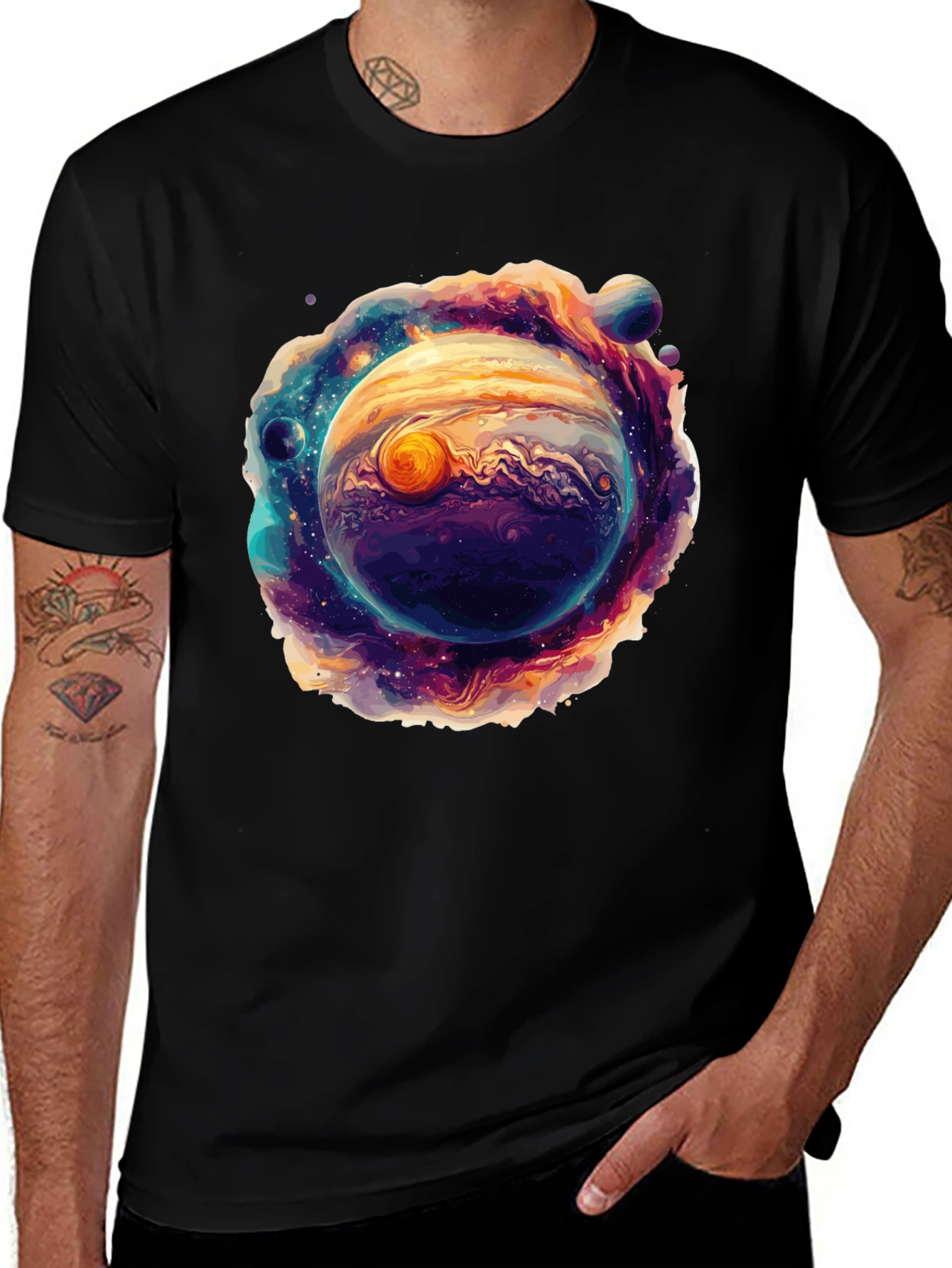 Jupiter Galaxy Graphic T-Shirt