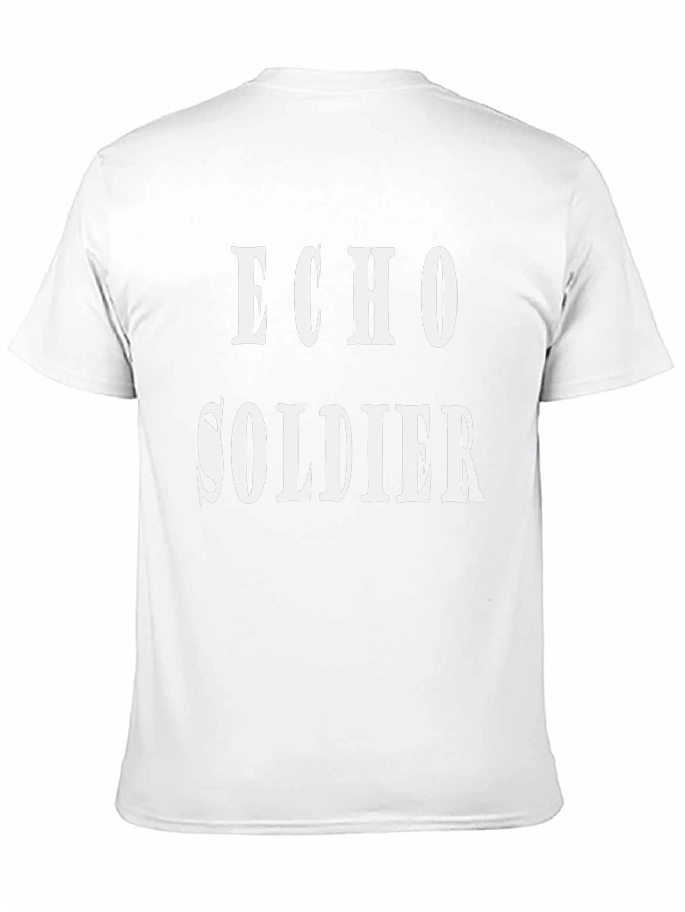 Echo Soldier Graphic Tee - Black Cotton T-Shirt