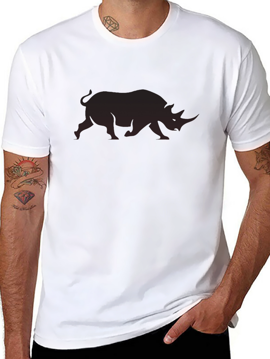 Rhino Graphic Tee - Stylish Comfort