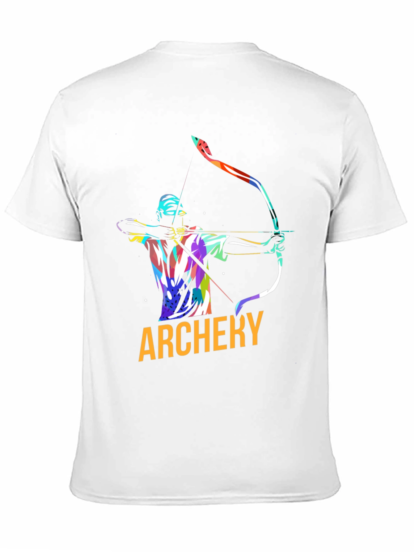 Archery Graphic Tee - Black Cotton Casual Shirt