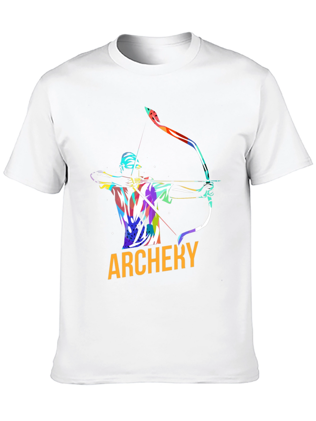 Archery Graphic Tee - Black Cotton Casual Shirt