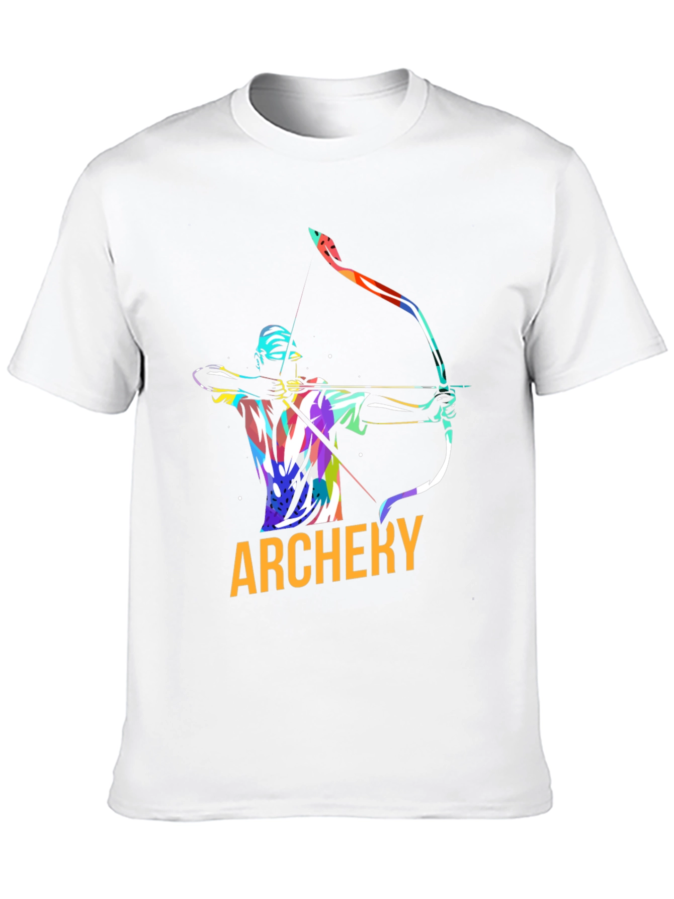 Archery Graphic Tee - Black Cotton Casual Shirt