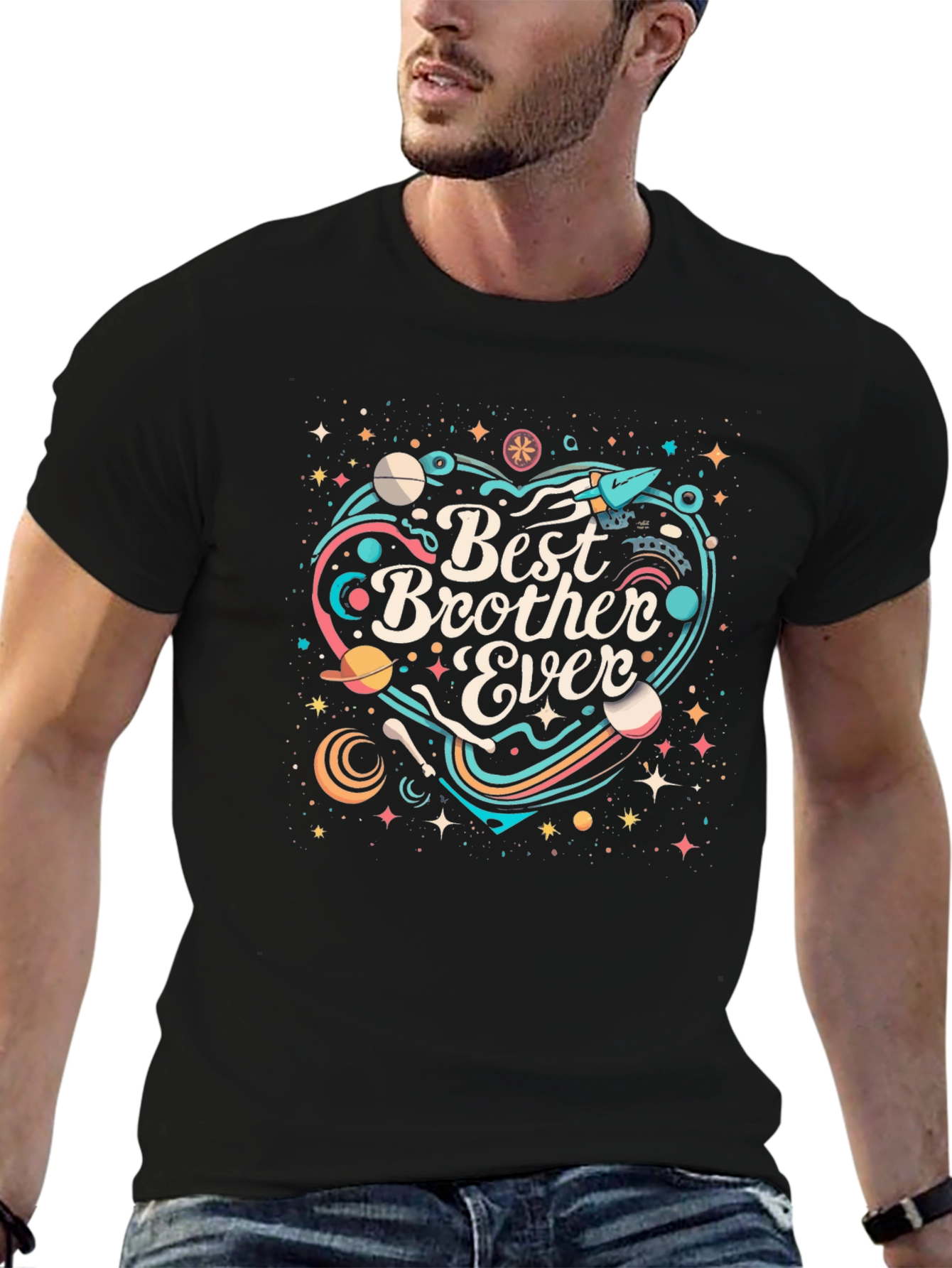 Best Brother Ever Space Graphic Tee