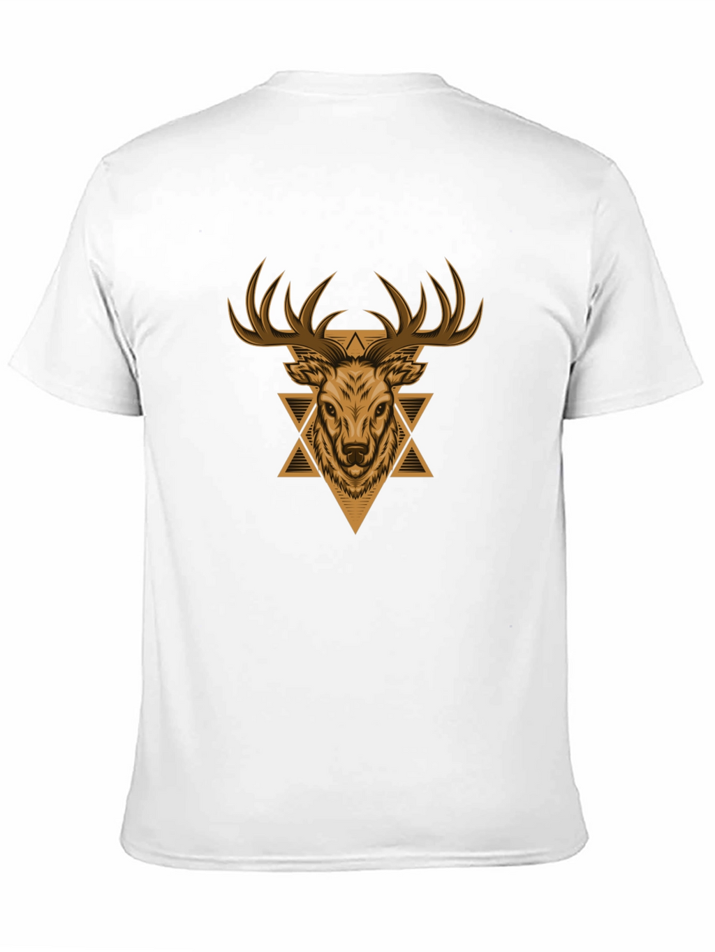 Deer Graphic Print Black T-Shirt