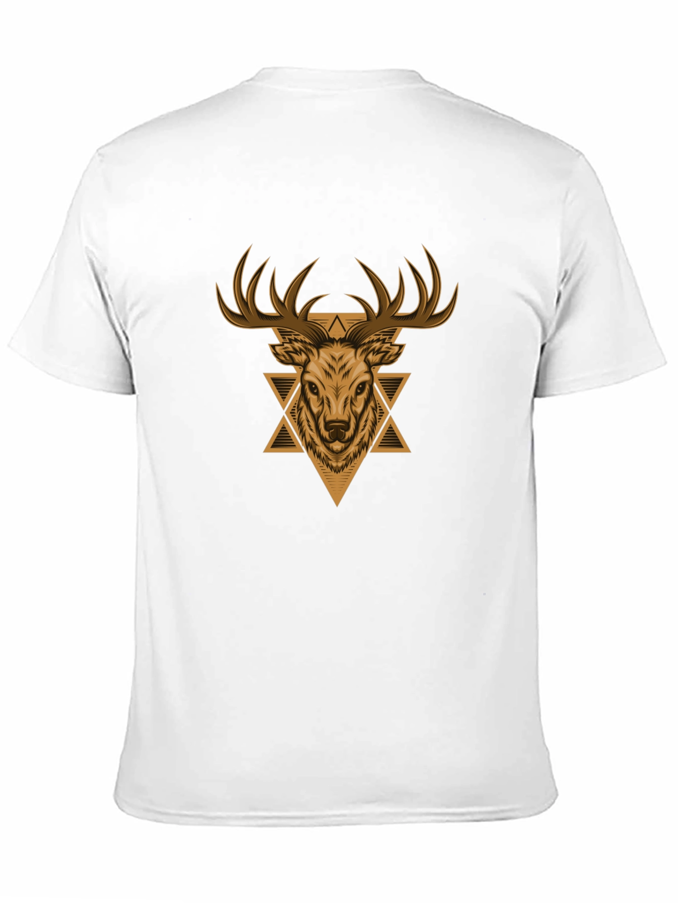 Deer Graphic Print Black T-Shirt