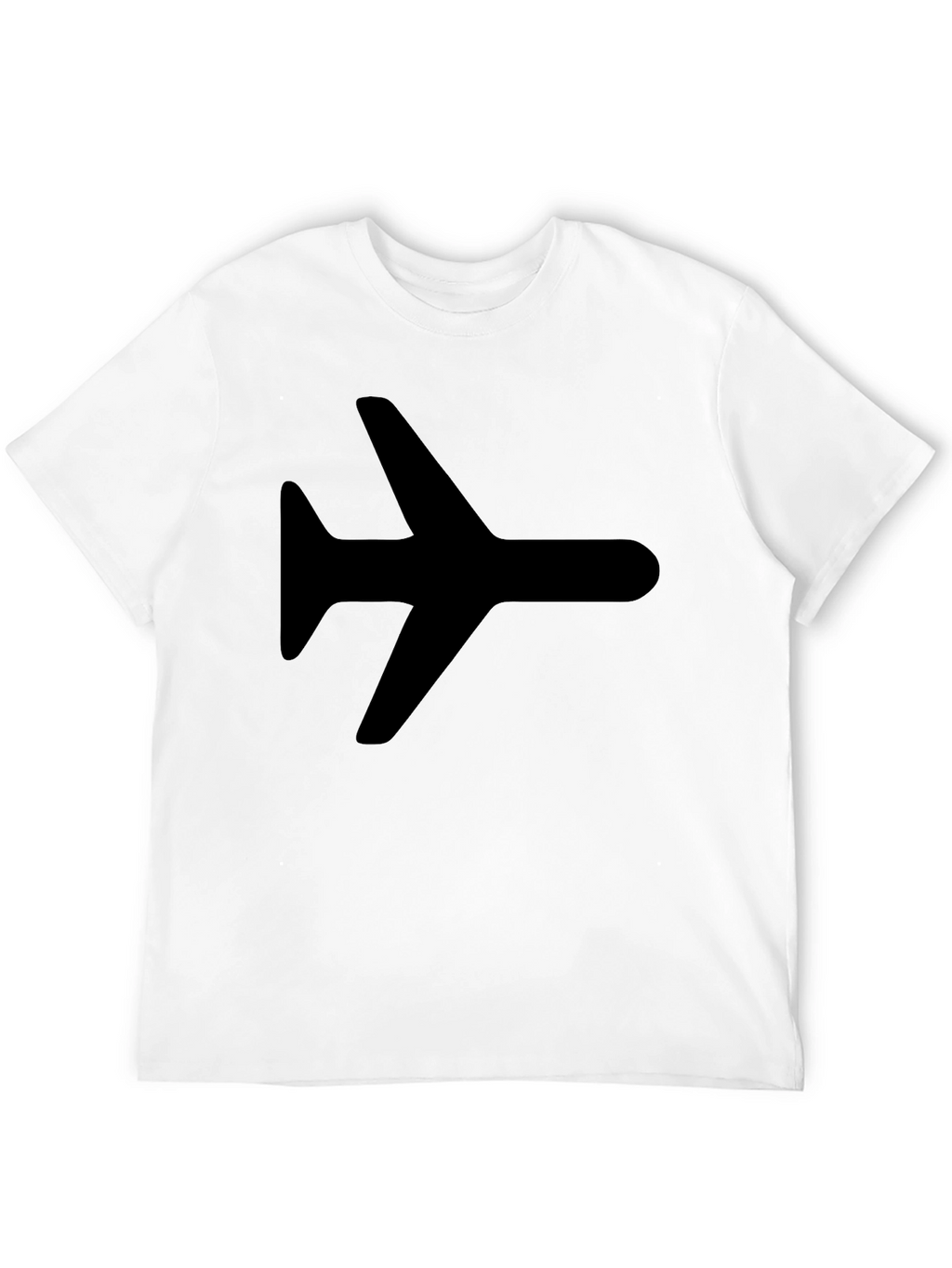 Airplane Graphic Tee - Black Casual T-Shirt