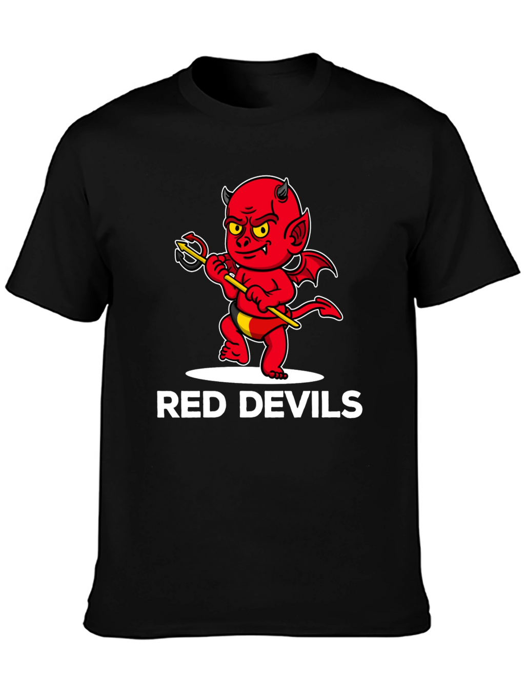 Red Devils Graphic Tee - Cartoon Devil Print