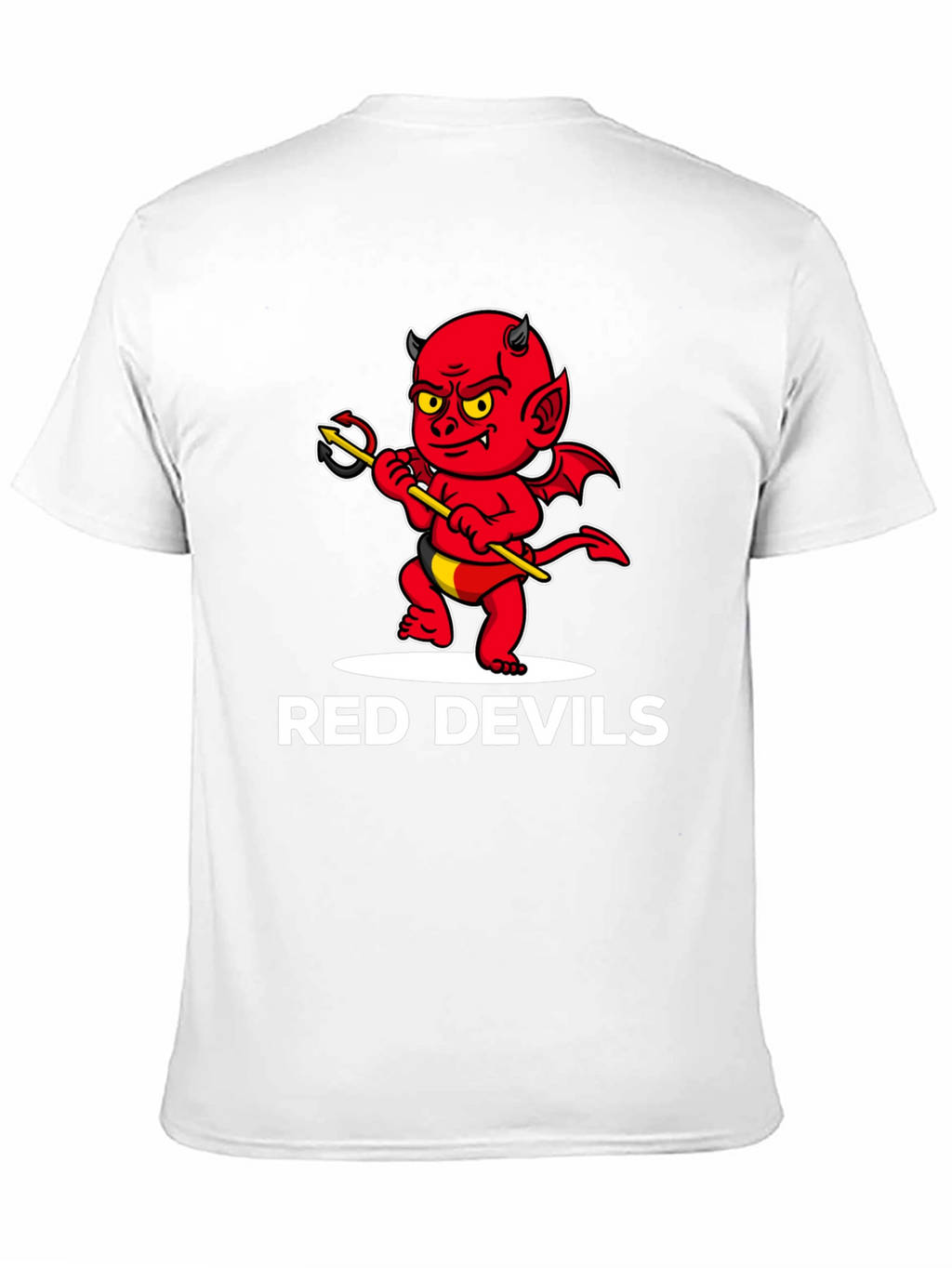 Red Devils Graphic Tee - Cartoon Devil Print