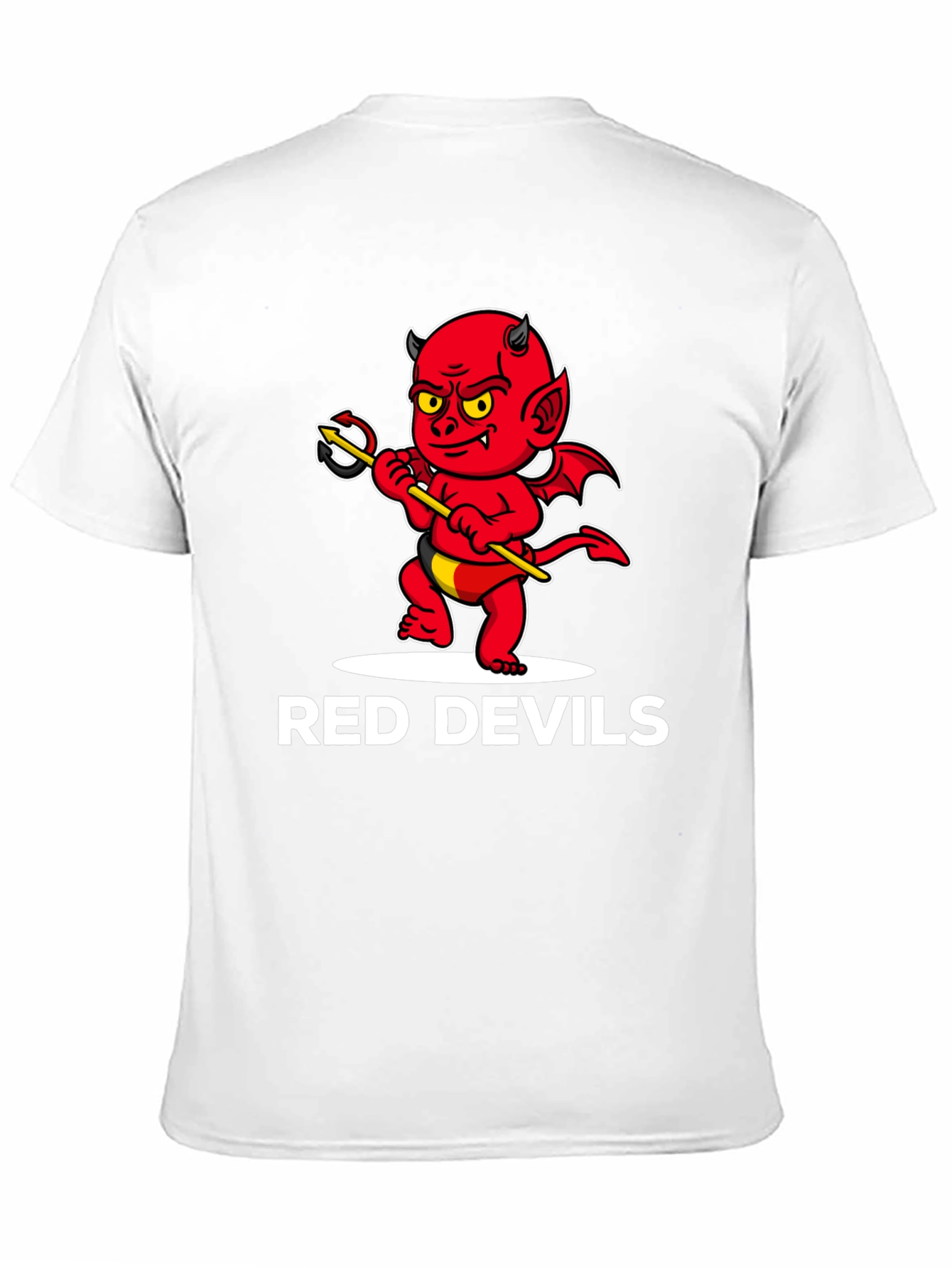 Red Devils Graphic Tee - Cartoon Devil Print