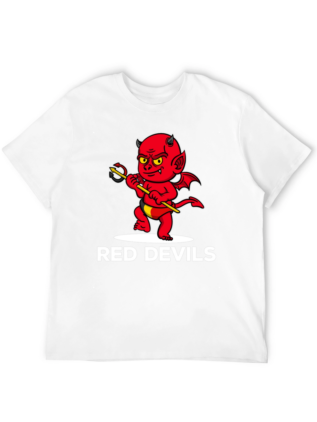 Red Devils Graphic Tee - Cartoon Devil Print