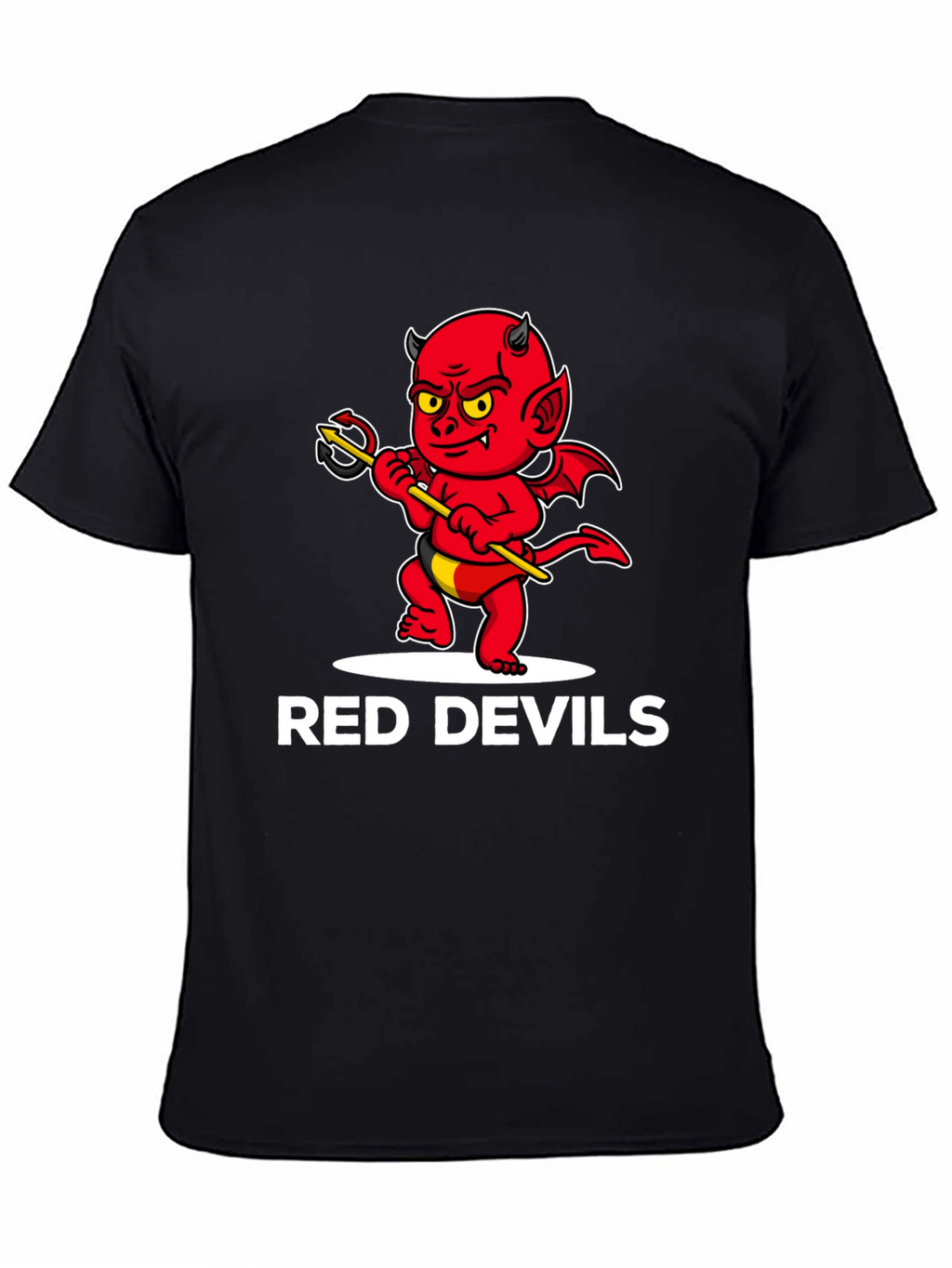 Red Devils Graphic Tee - Cartoon Devil Print