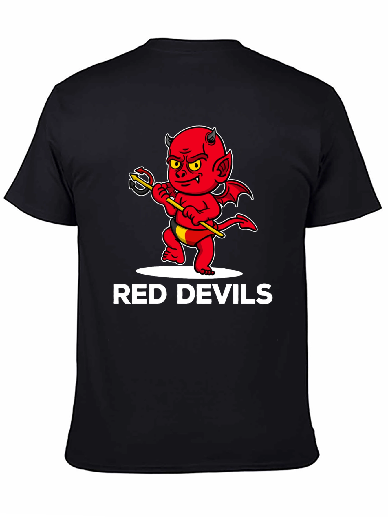 Red Devils Graphic Tee - Cartoon Devil Print