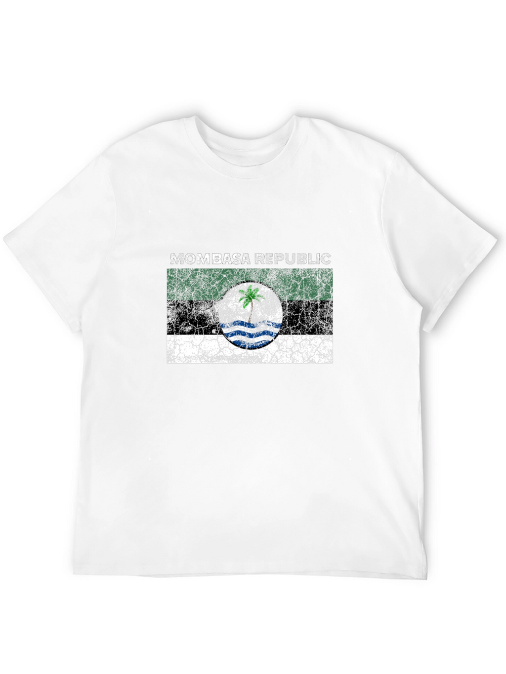 Mombasa Republic Flag Graphic Black T-Shirt