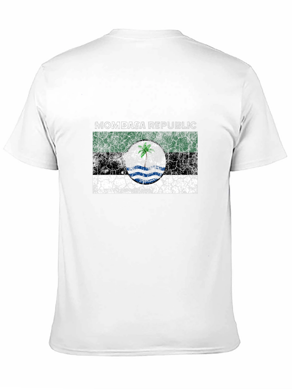 Mombasa Republic Flag Graphic Black T-Shirt