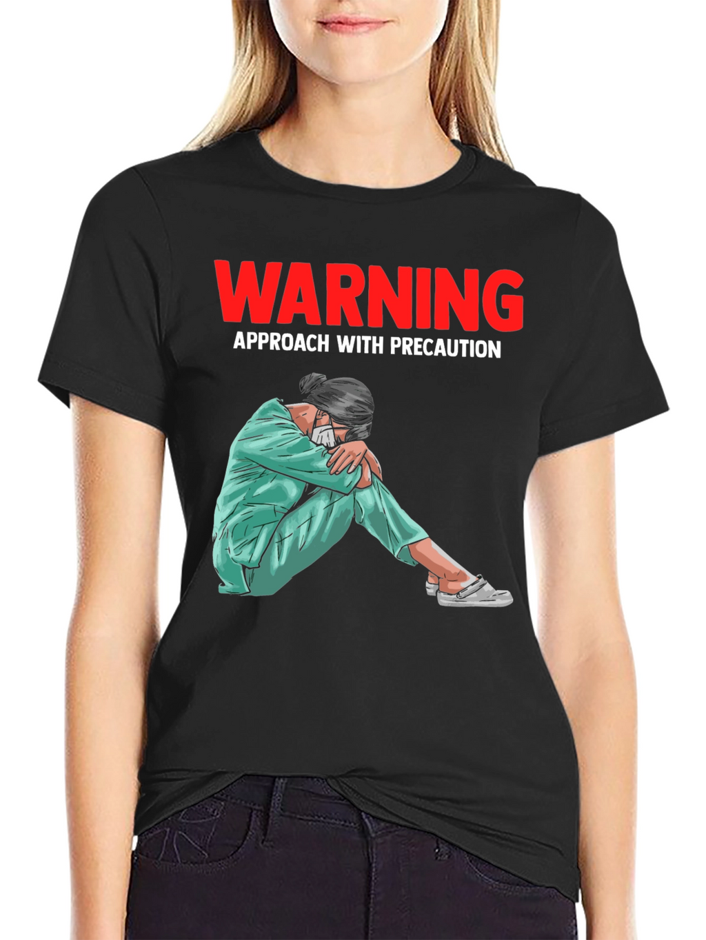 Warning T-Shirt: Approach with Precaution