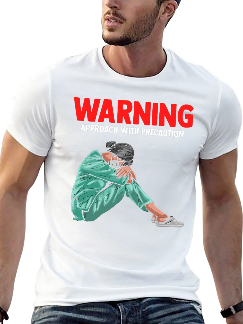Warning T-Shirt: Approach with Precaution