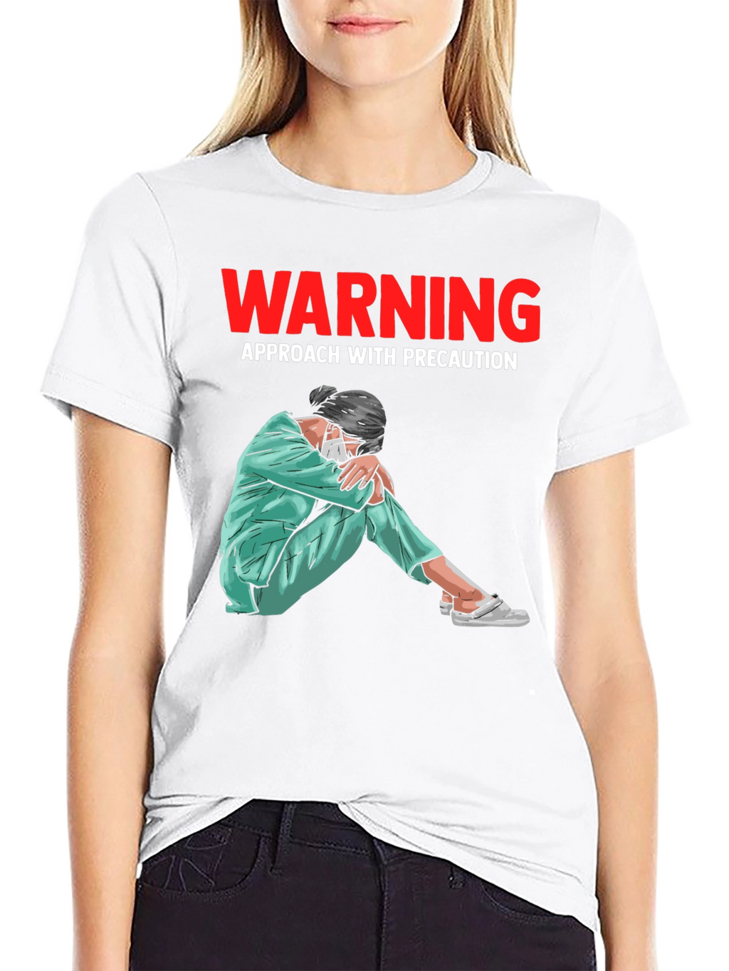 Warning T-Shirt: Approach with Precaution