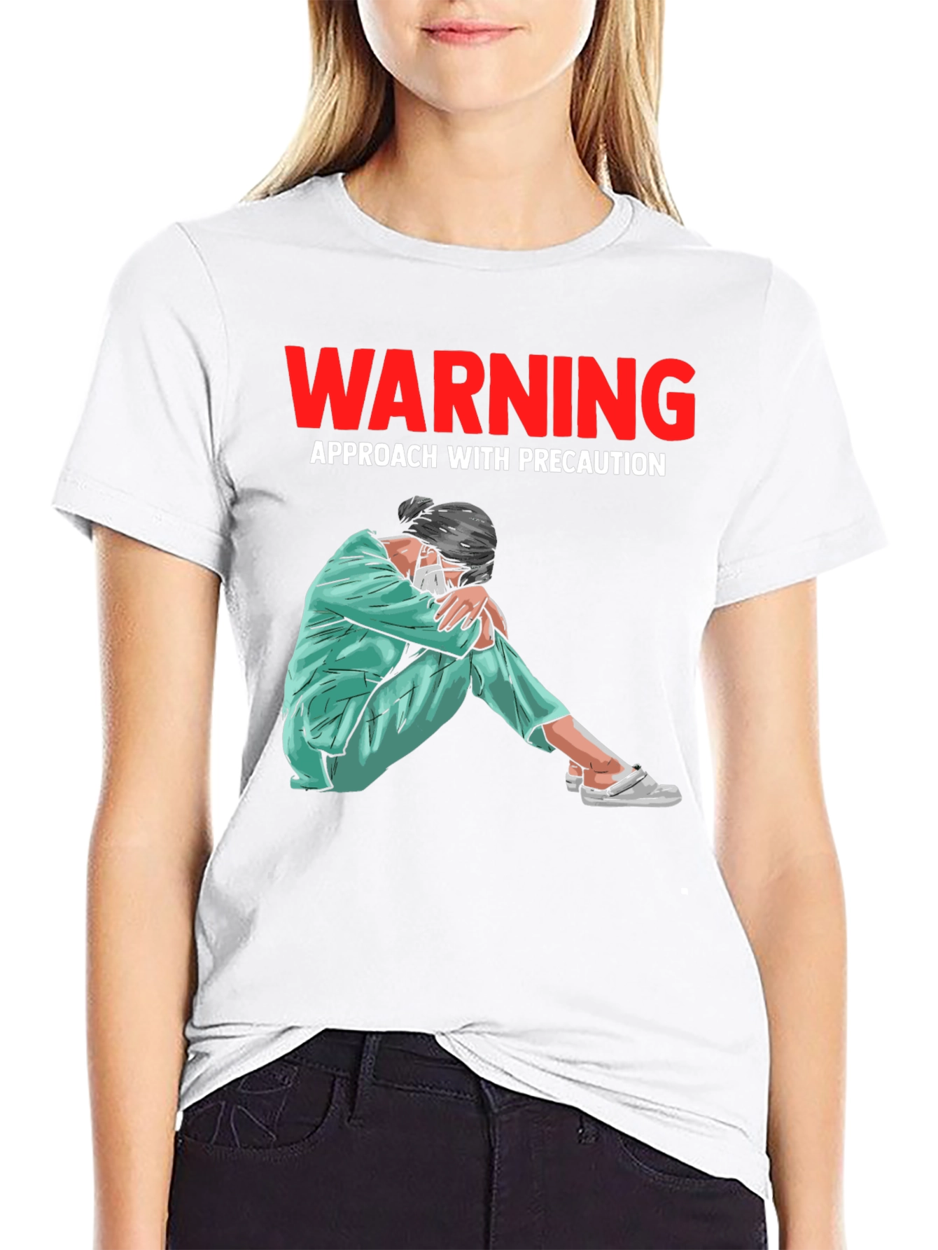 Warning T-Shirt: Approach with Precaution