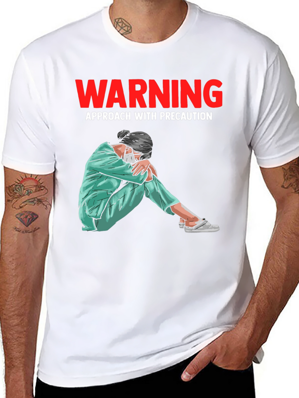 Warning T-Shirt: Approach with Precaution