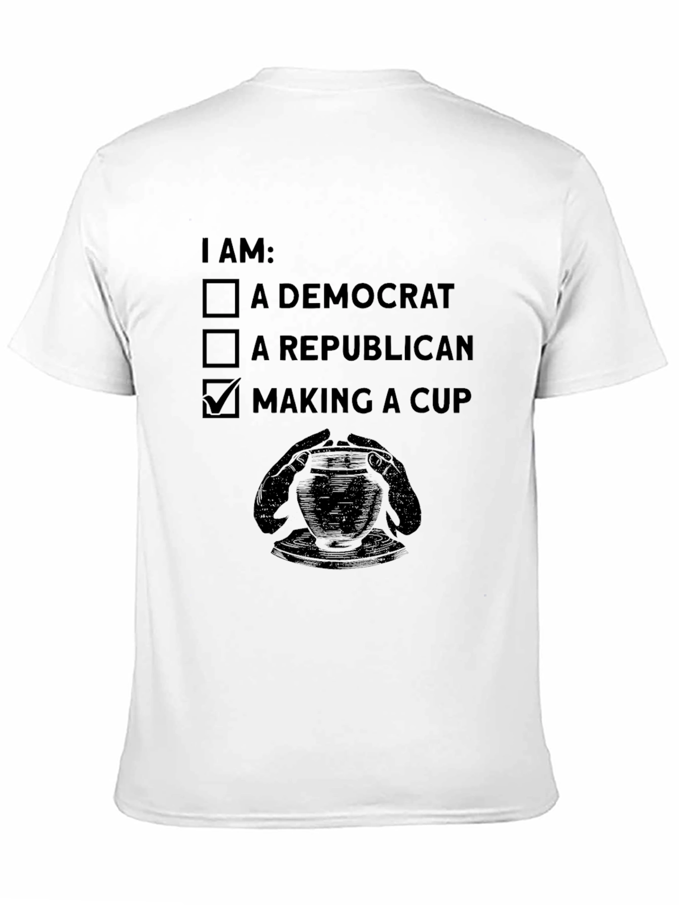 Making a Cup T-Shirt Pottery Ceramic Artist