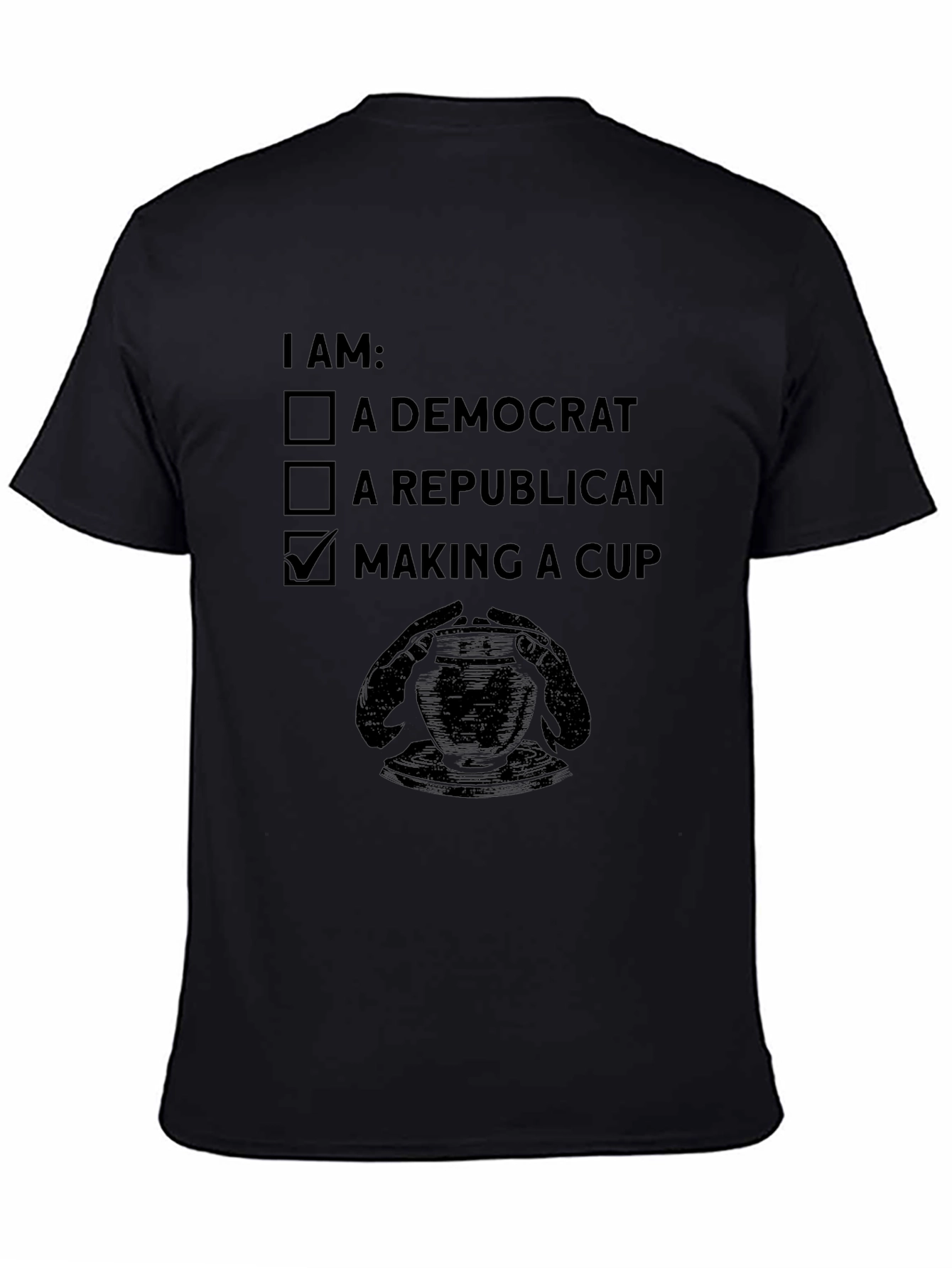 Making a Cup T-Shirt Pottery Ceramic Artist