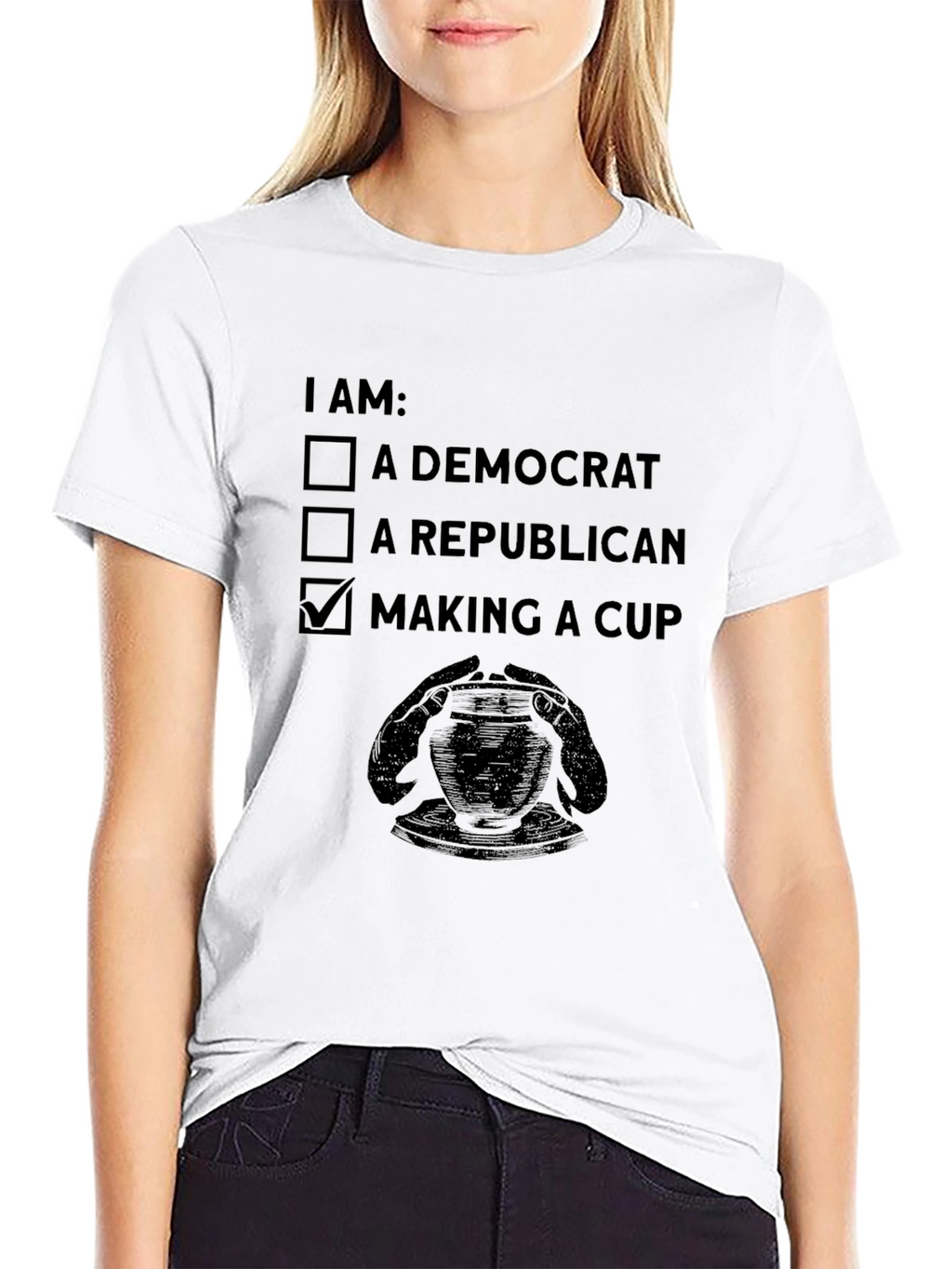 Making a Cup T-Shirt Pottery Ceramic Artist