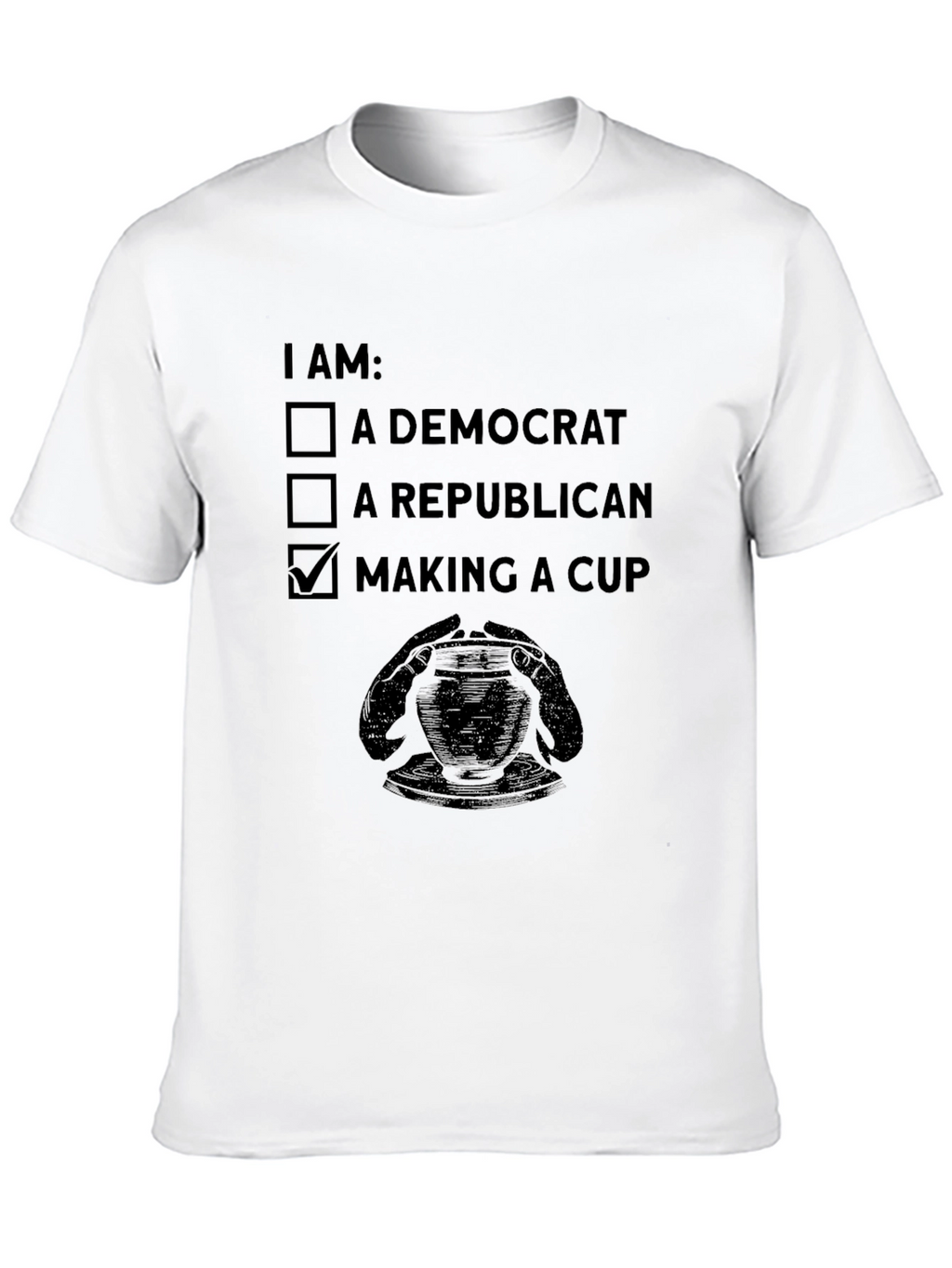 Making a Cup T-Shirt Pottery Ceramic Artist