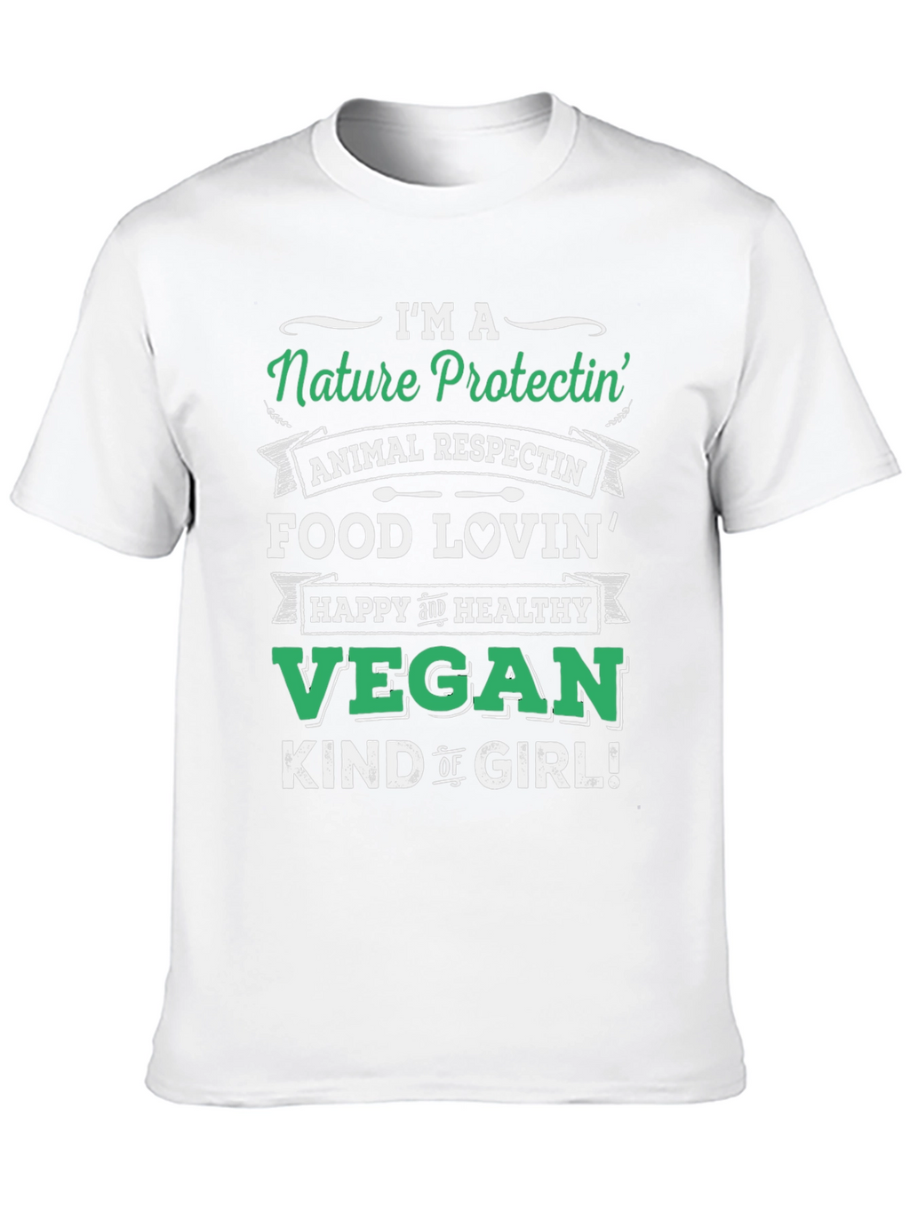 Nature Protectin Vegan Graphic T-Shirt