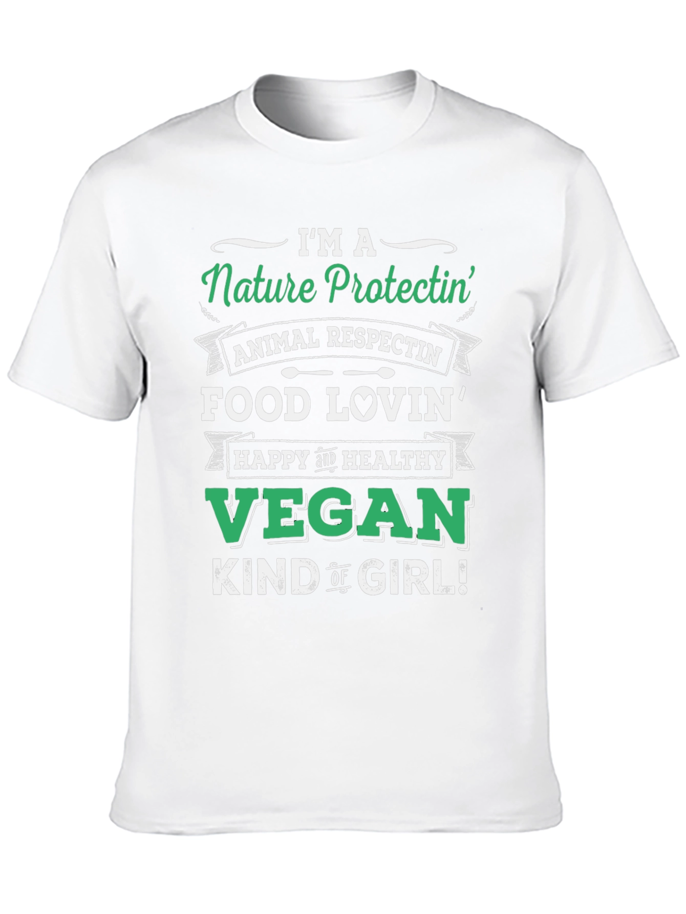 Nature Protectin Vegan Graphic T-Shirt