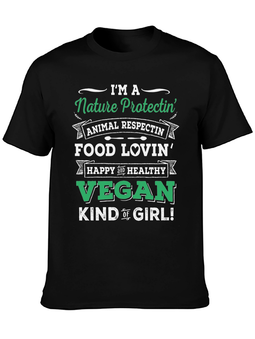 Nature Protectin Vegan Graphic T-Shirt