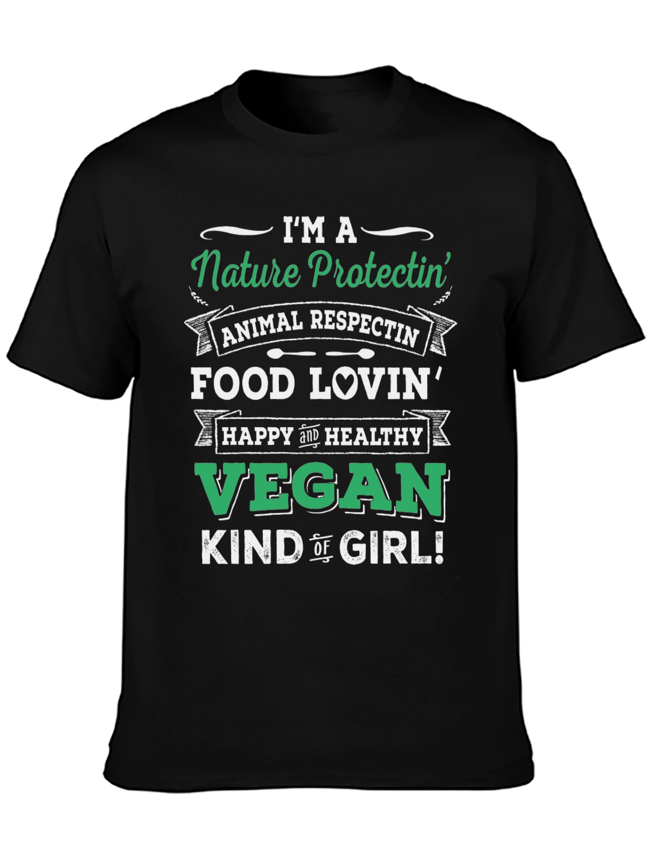Nature Protectin Vegan Graphic T-Shirt